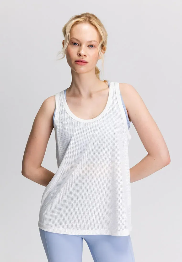 Майка из сетчатой ткани Fitness