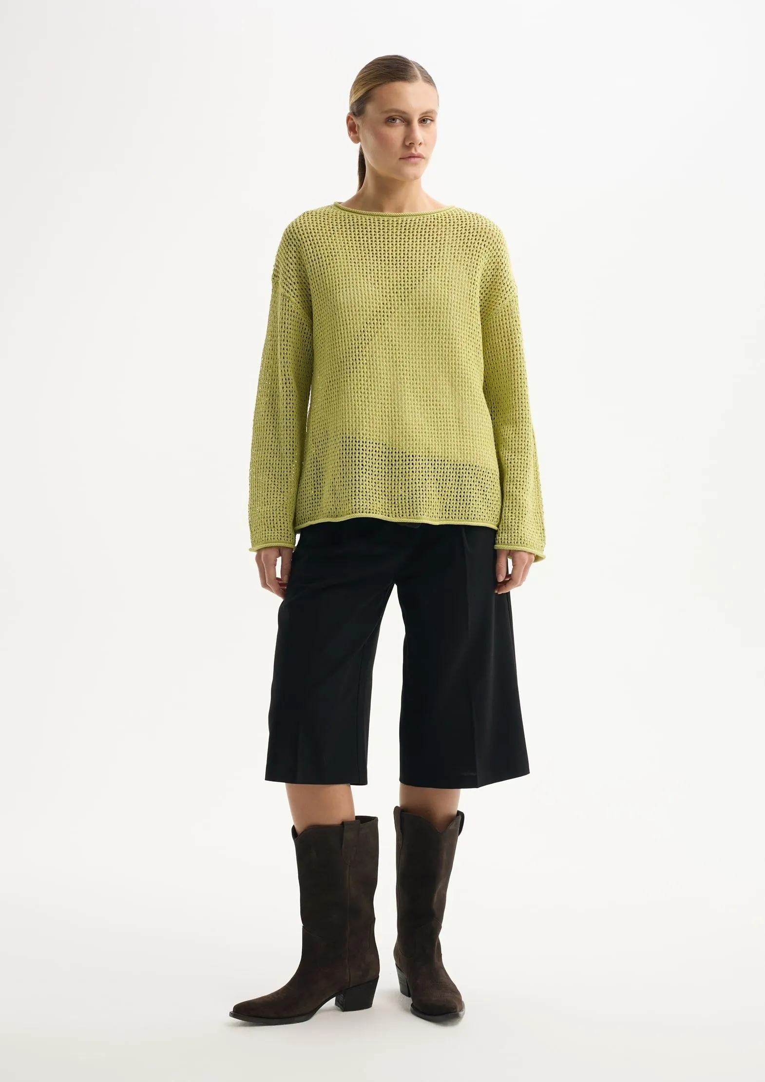 Джемпер из хлопка с добавлением целлюлозы