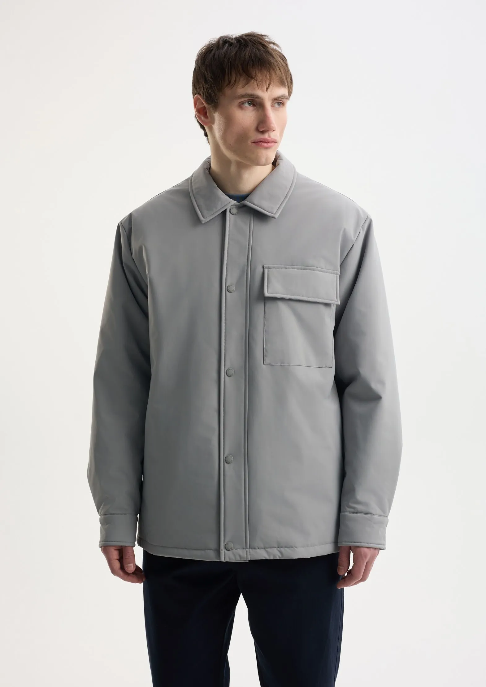 Куртка-рубашка из переработанного океанического пластика на мембране