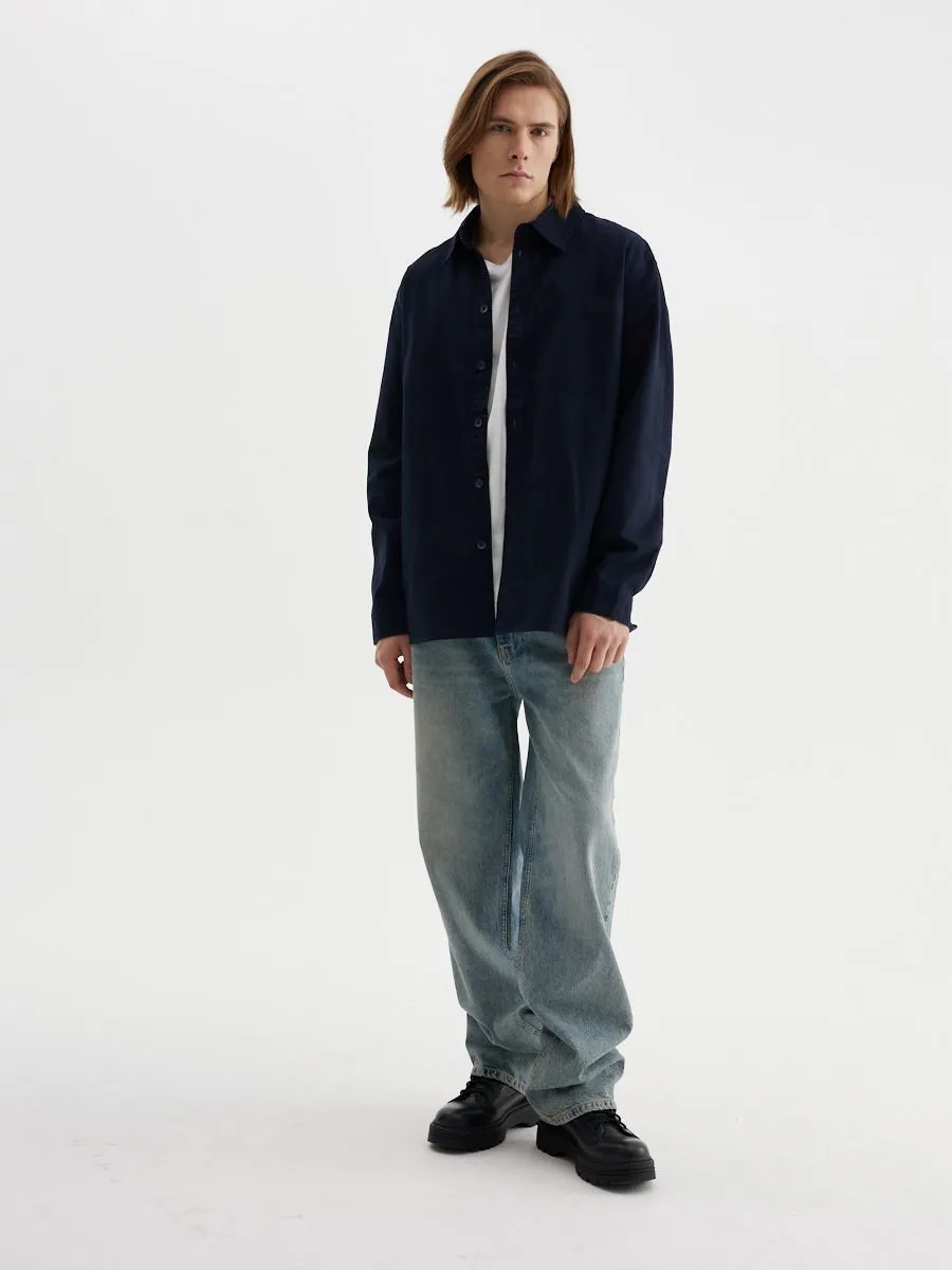 Базовая рубашка из 100% хлопка