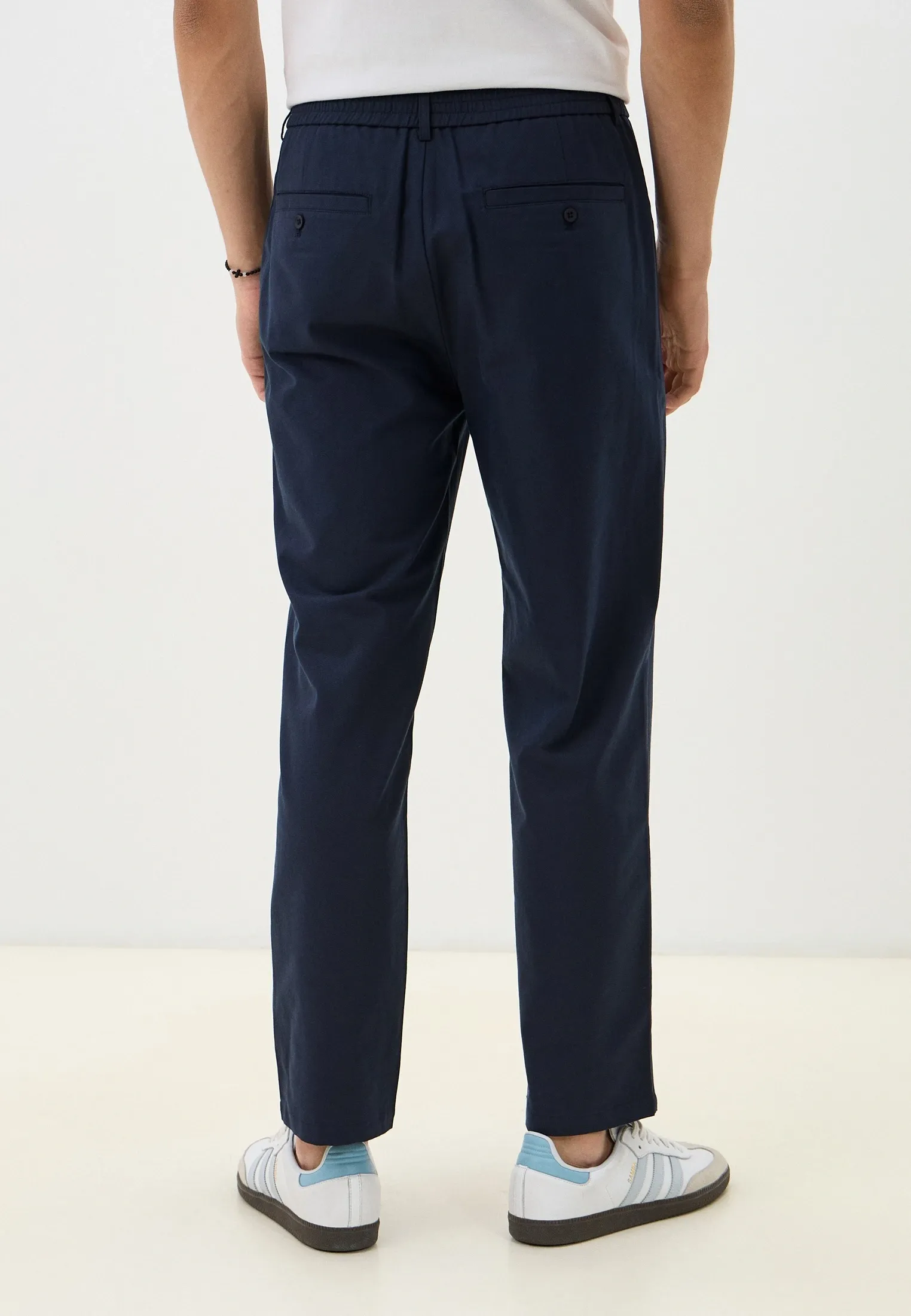 Брюки из хлопка и лиоцелла со стрелками