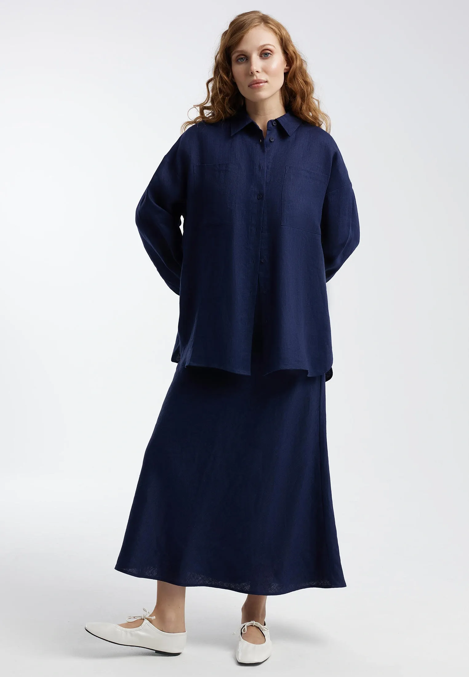 Рубашка из легкого льна