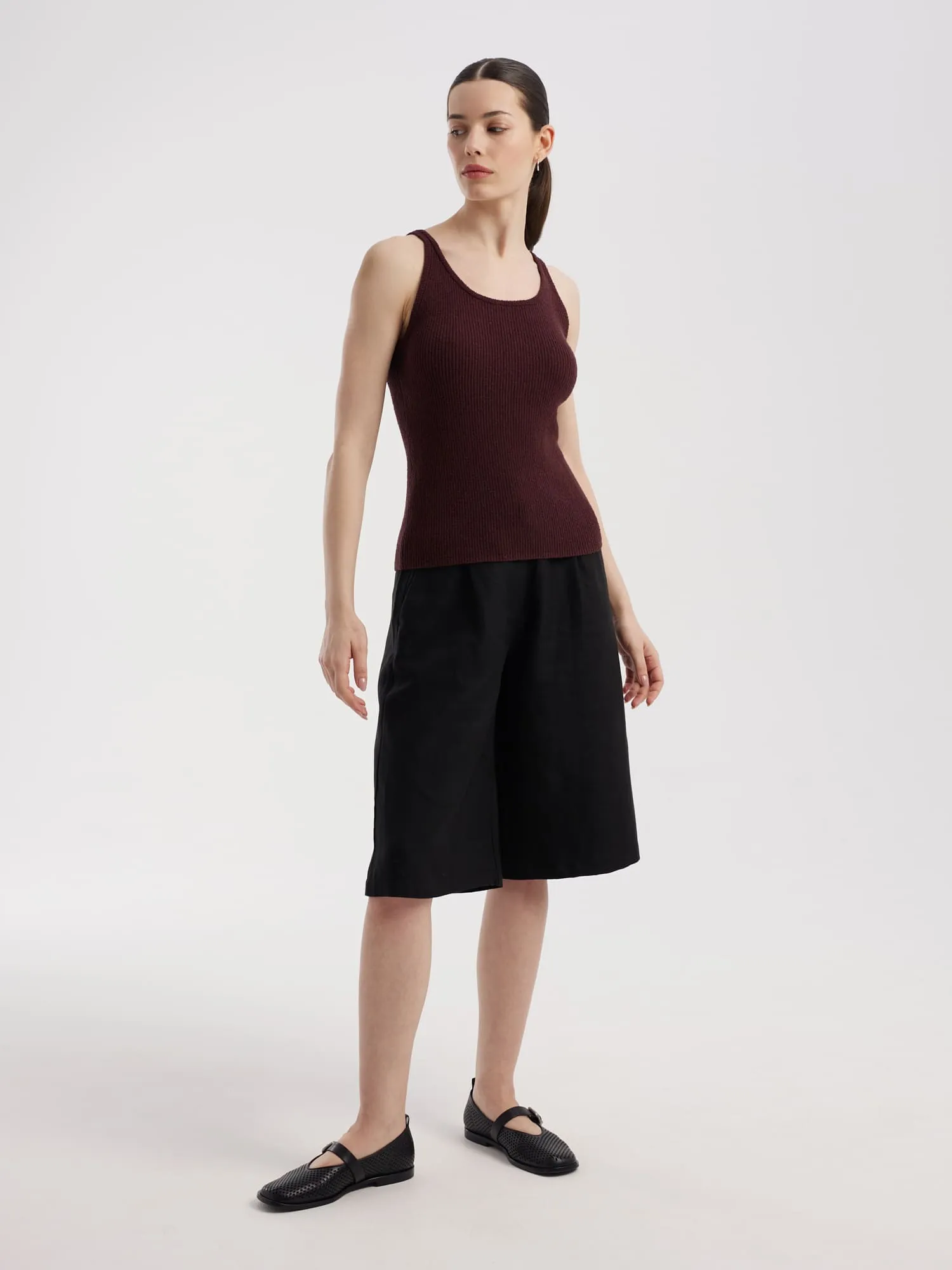 Трикотажный топ с хлопком