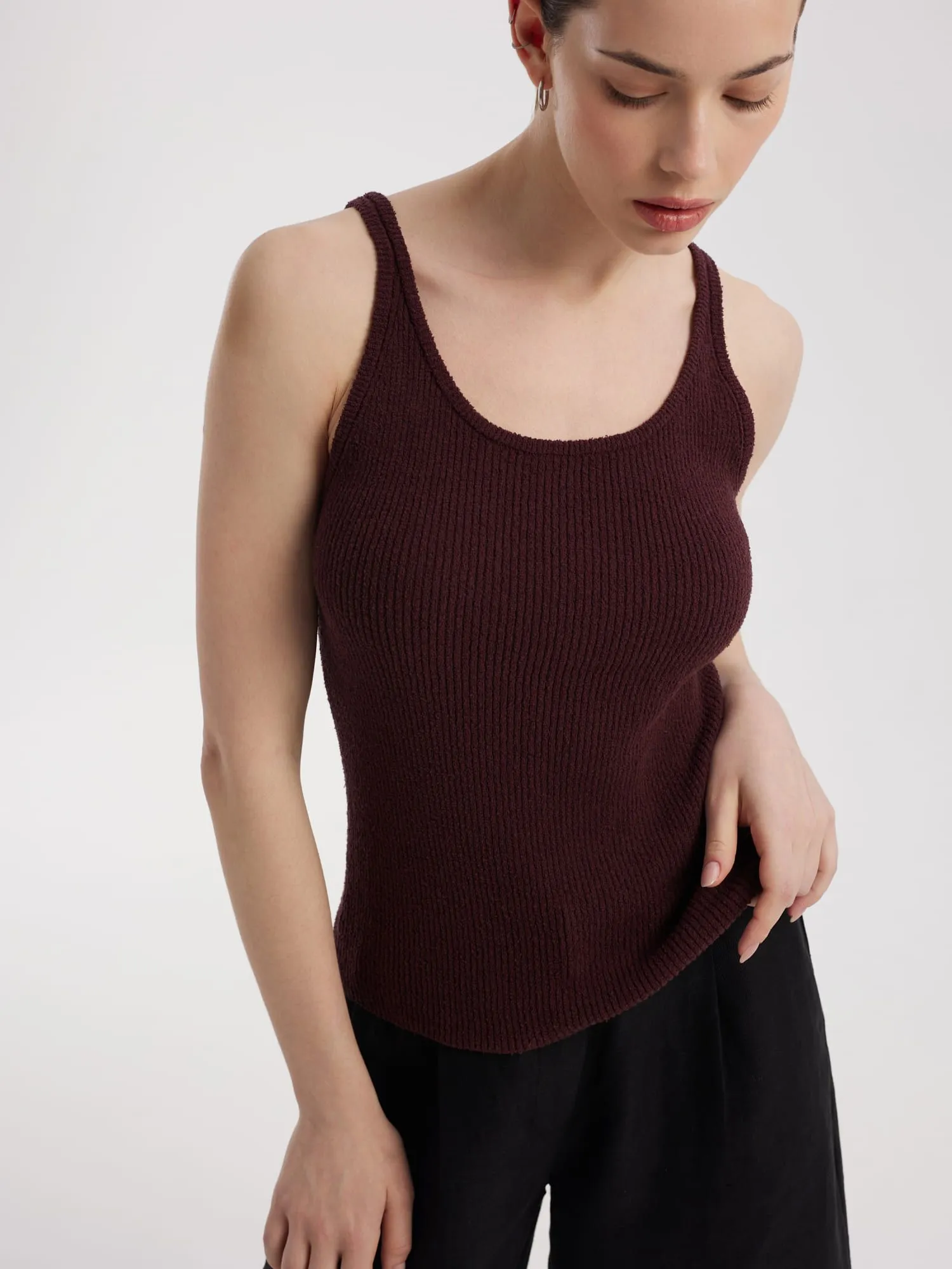 Трикотажный топ с хлопком