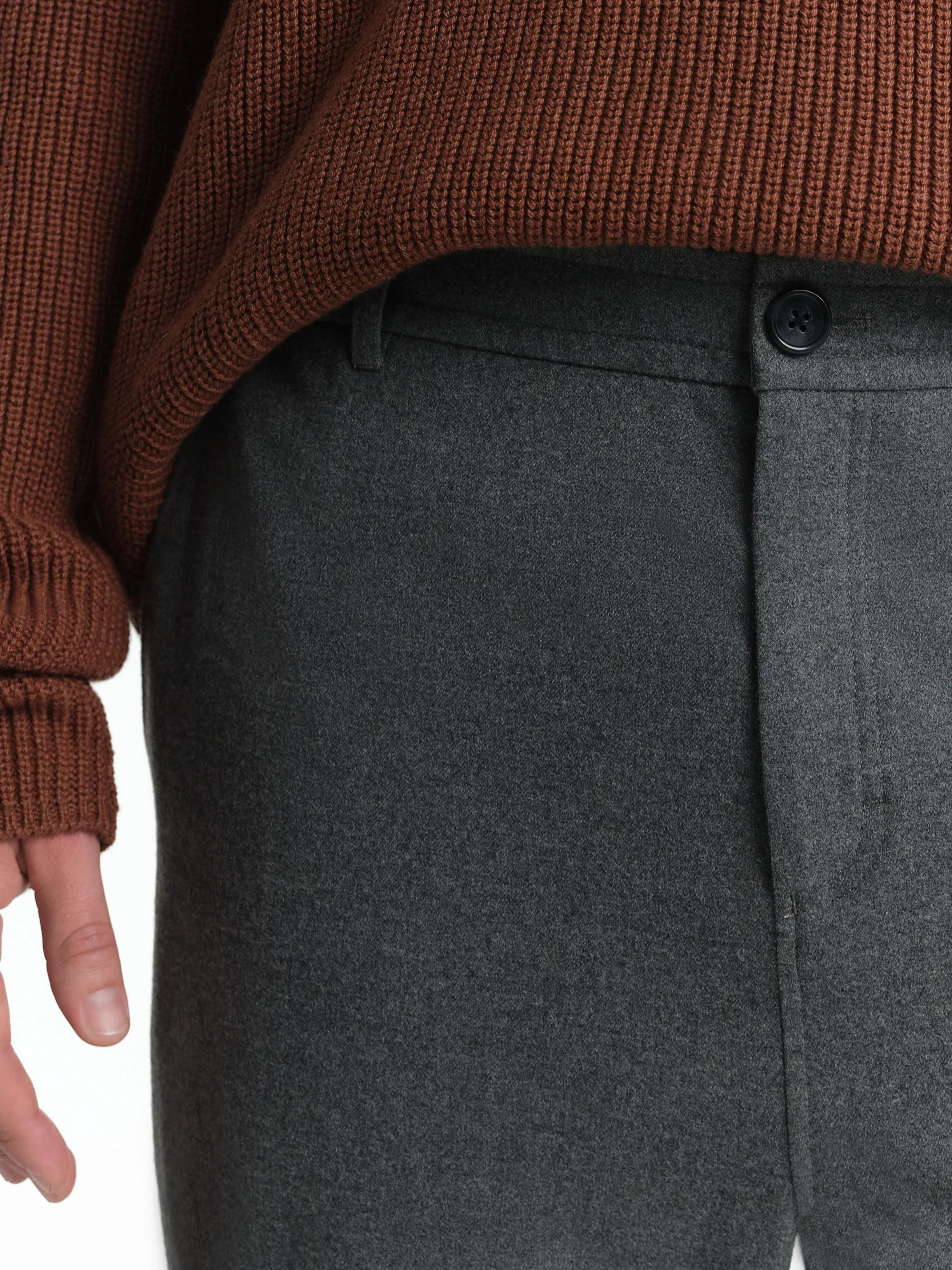 Брюки из костюмной ткани с шерстью