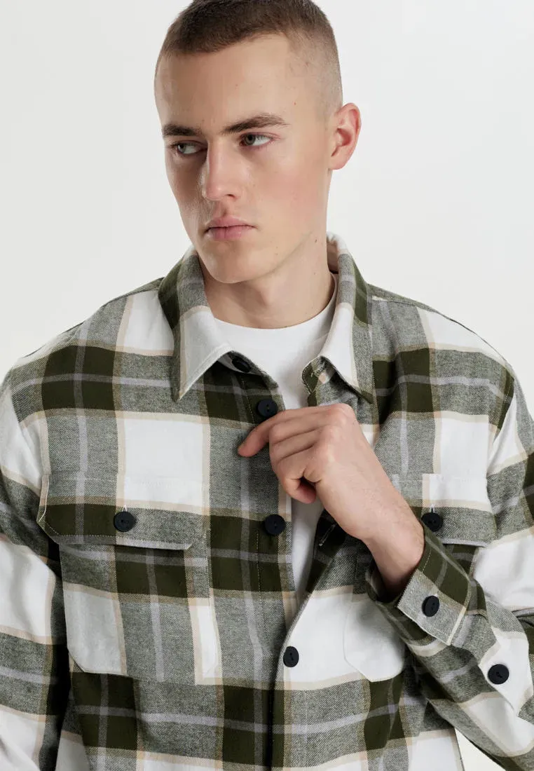 Рубашка из 100% хлопка в клетку