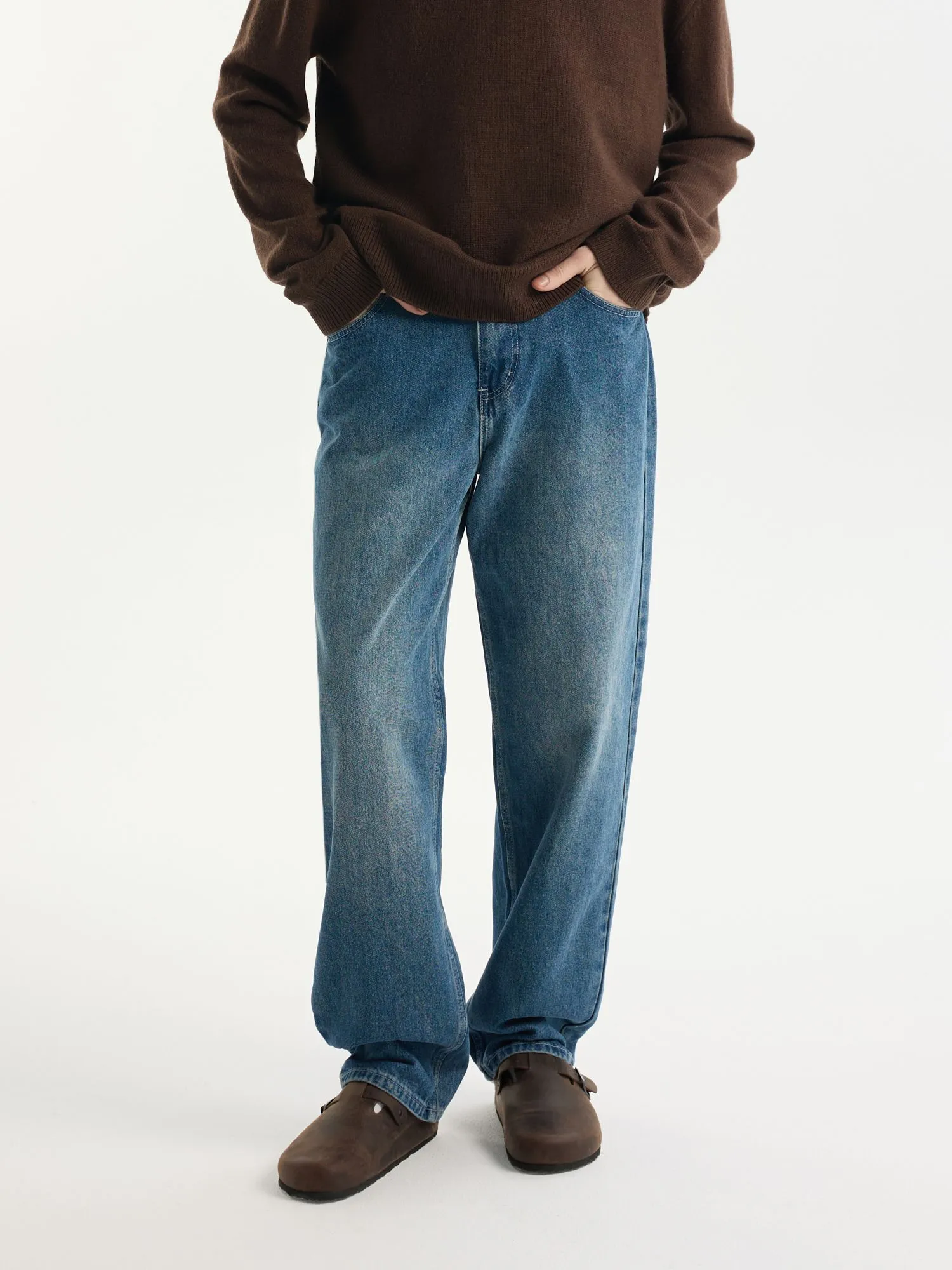 Джинсы straight из 100% хлопка