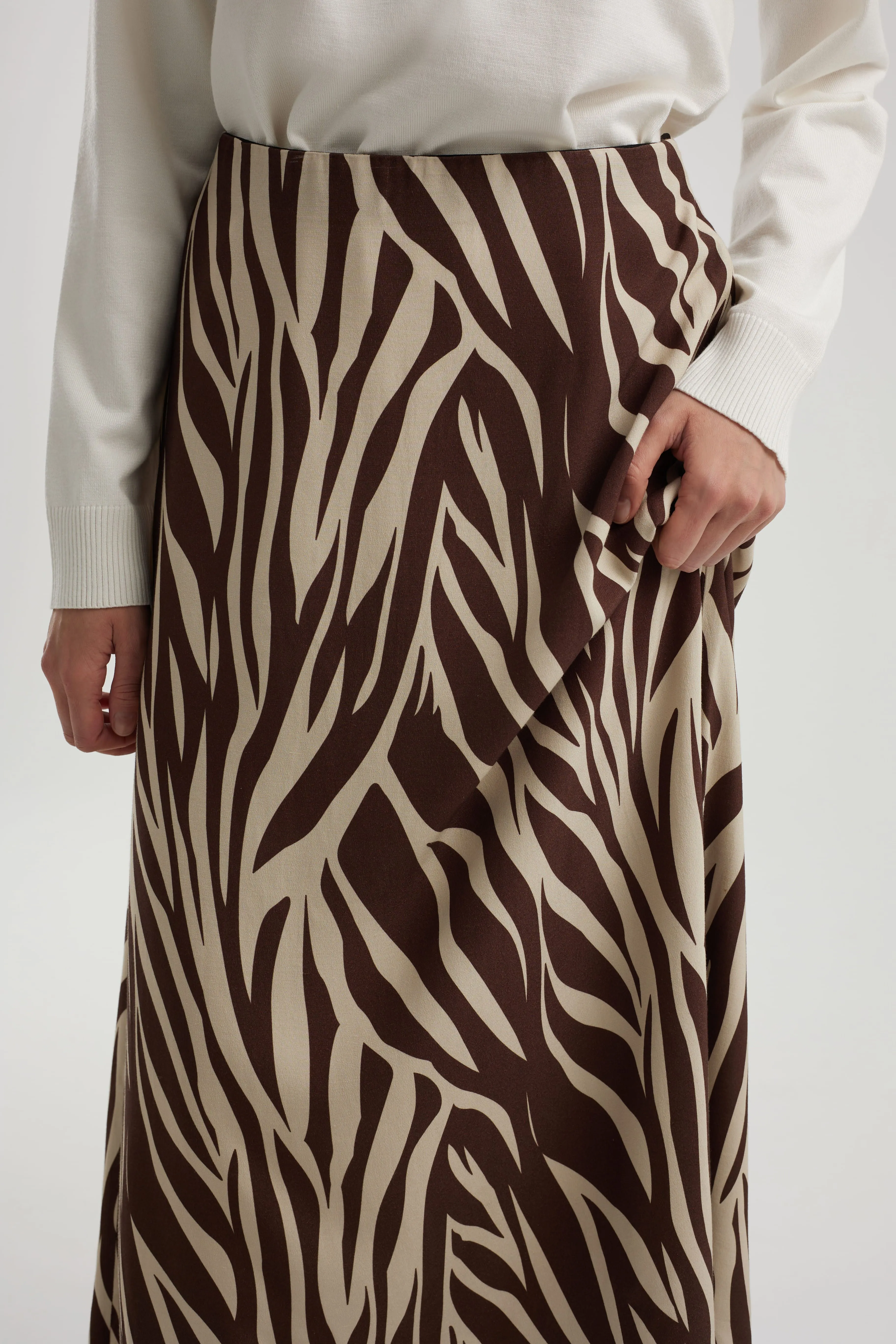 Юбка из 100% вискозы с принтом