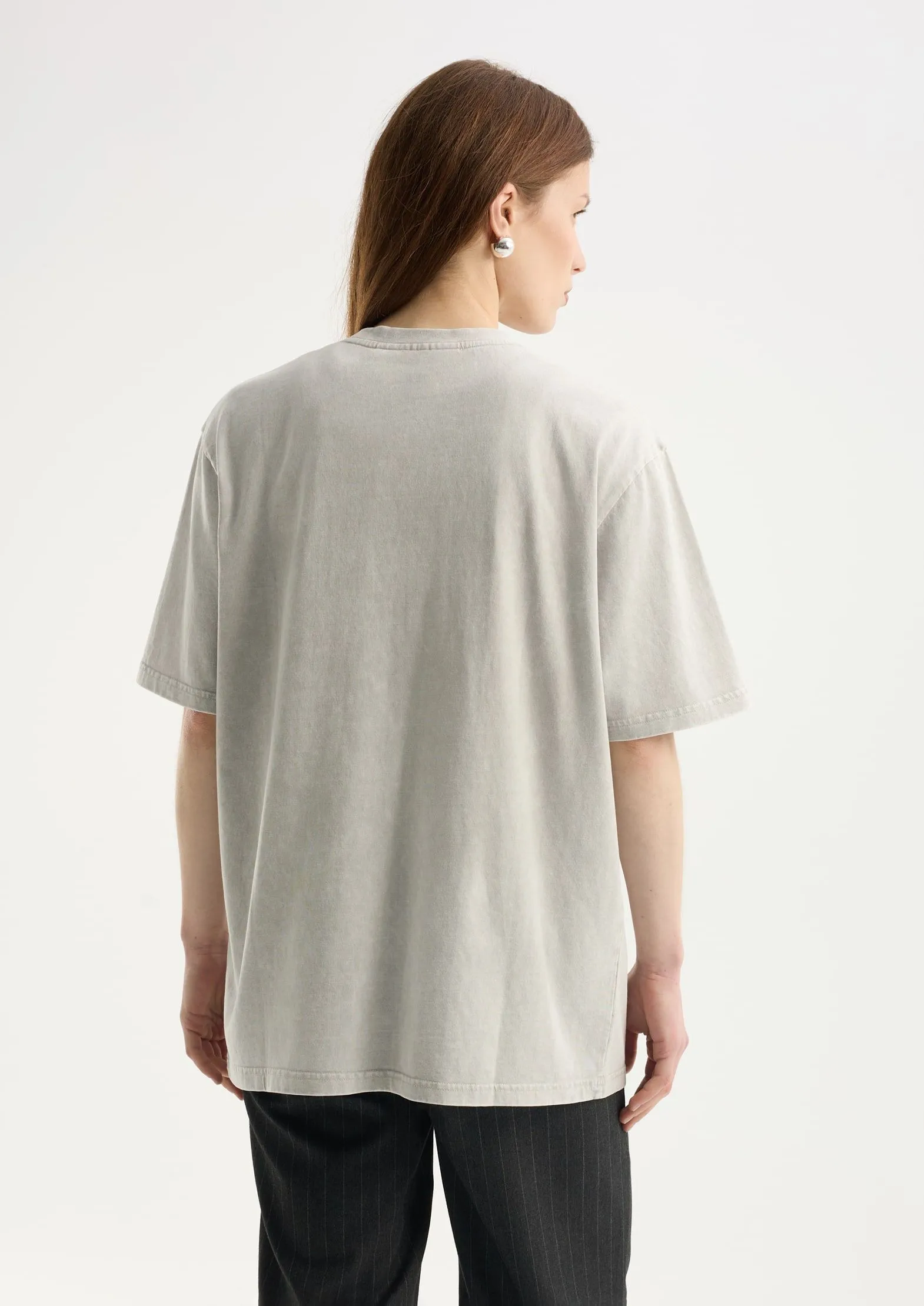 Футболка из 100% хлопка с эффектом стирки