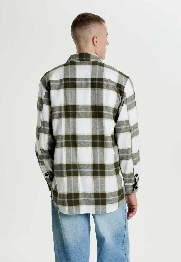 Рубашка из 100% хлопка в клетку