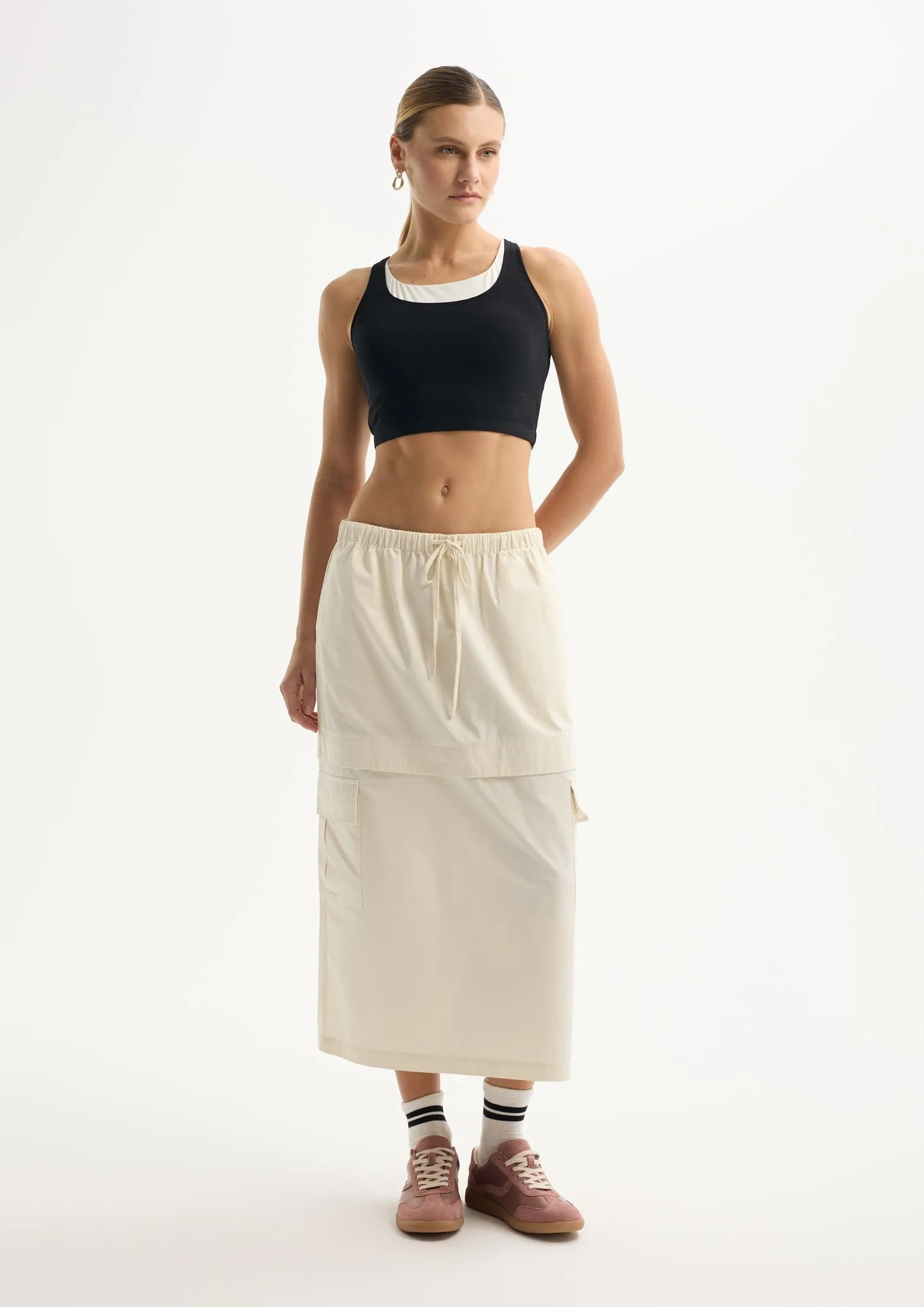 Юбка макси из 100% хлопка