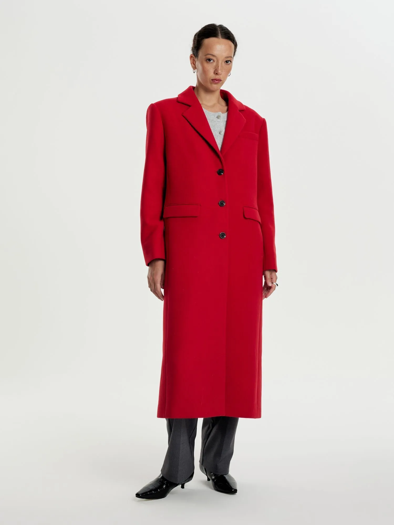 Пальто с добавлением шерсти