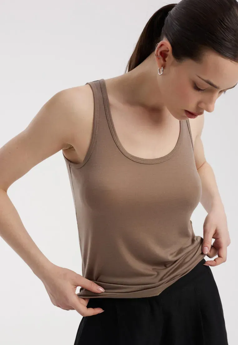 Трикотажная майка с лиоцеллом