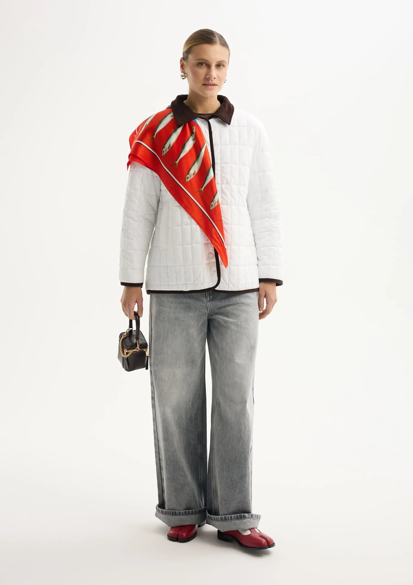 Платок из 100% шелка UT x Важная Рыба