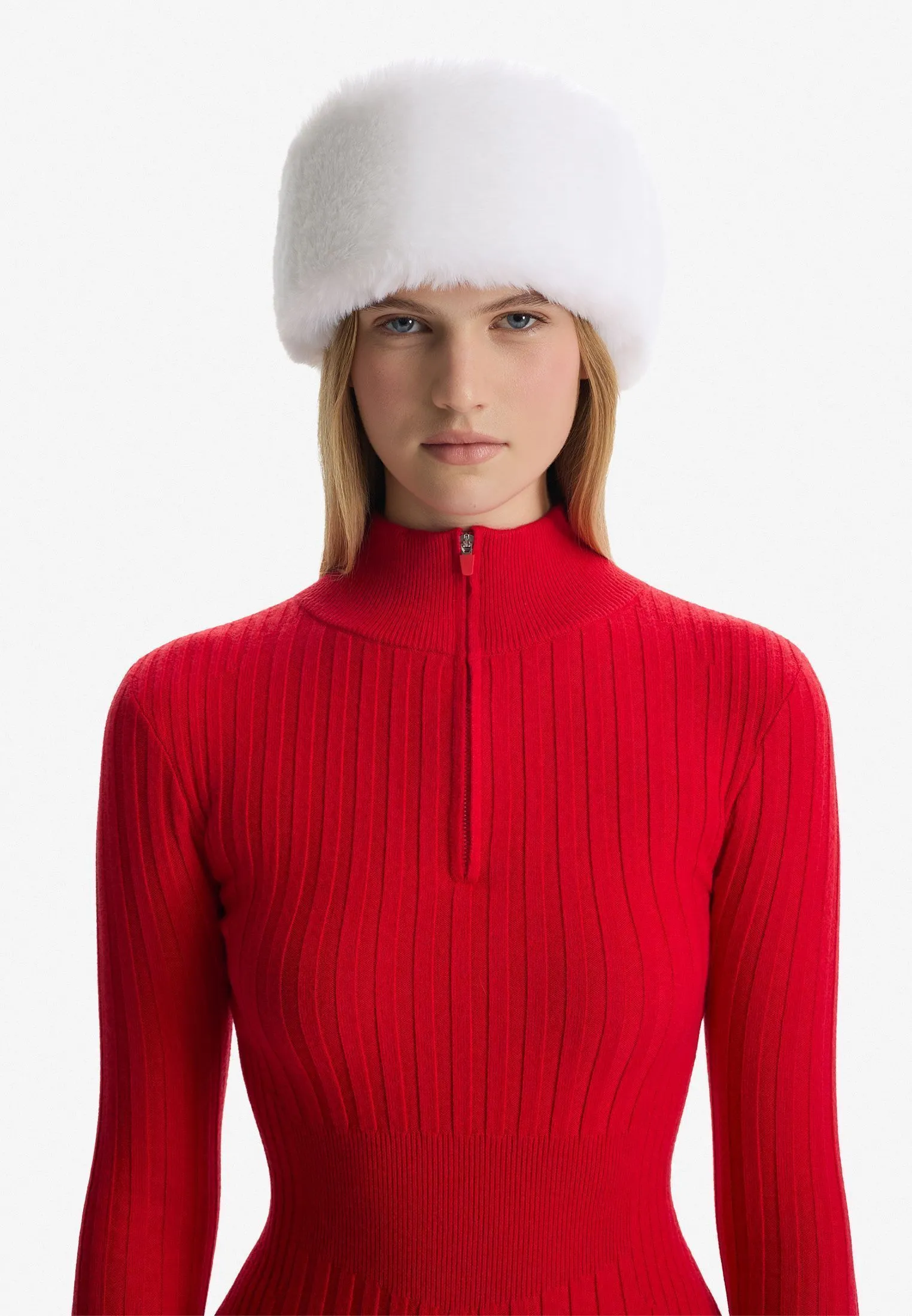 Джемпер half-zip из смесовой пряжи фактурной вязки