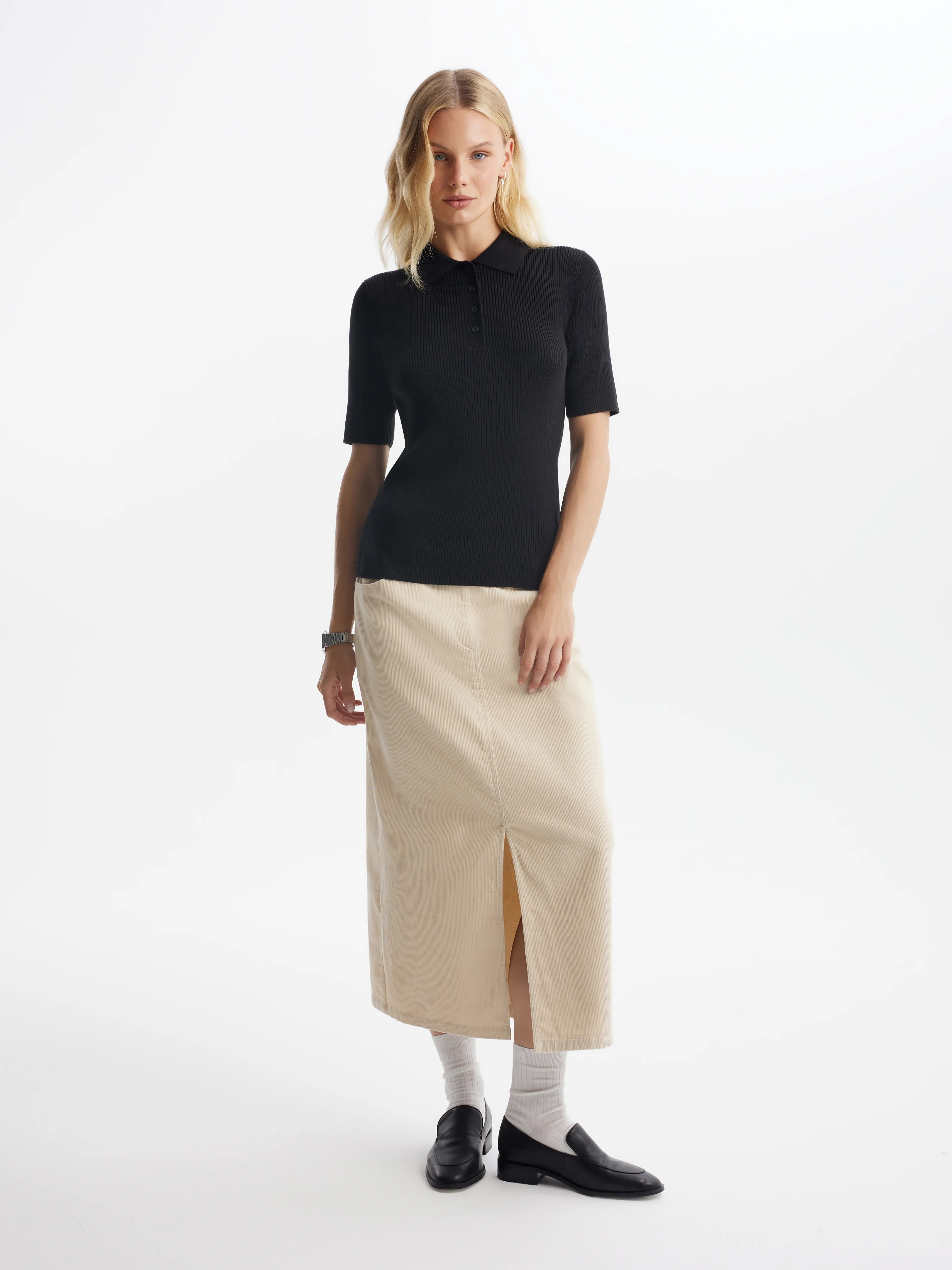 Джемпер-поло с коротким рукавом