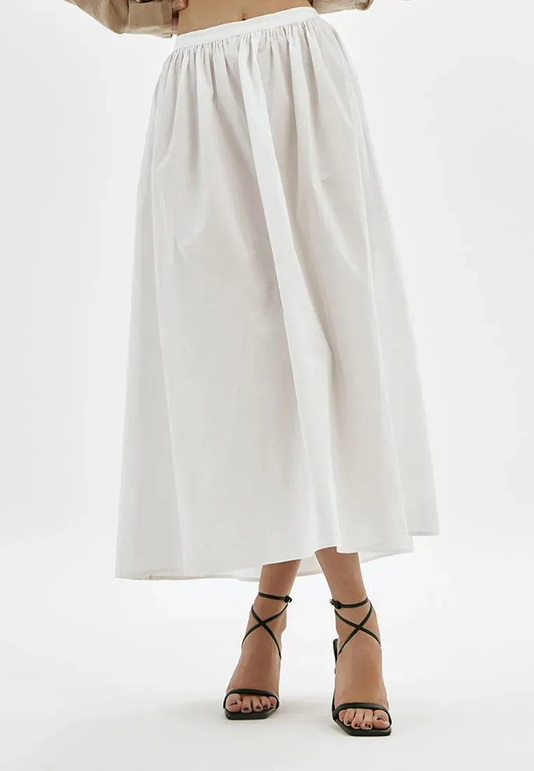 Юбка миди со складками