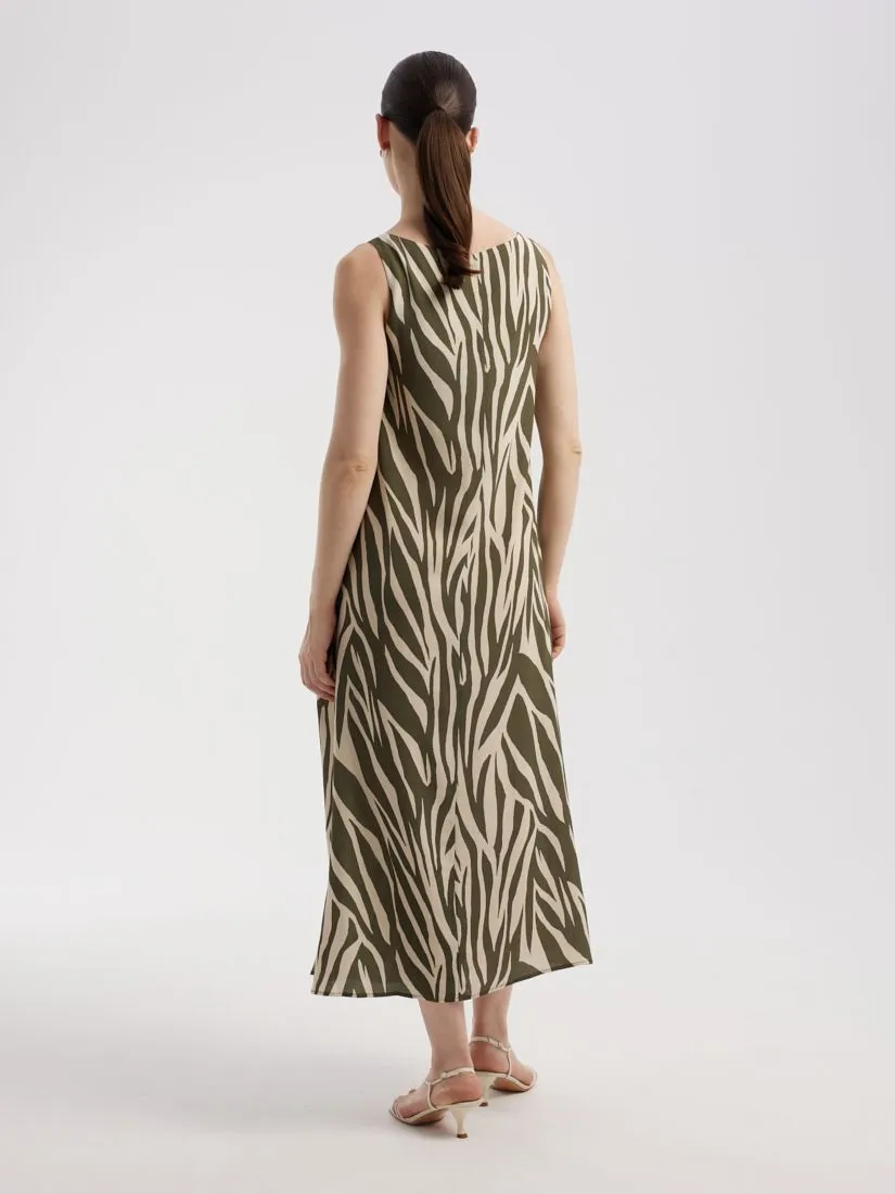 Платье макси из 100% вискозы