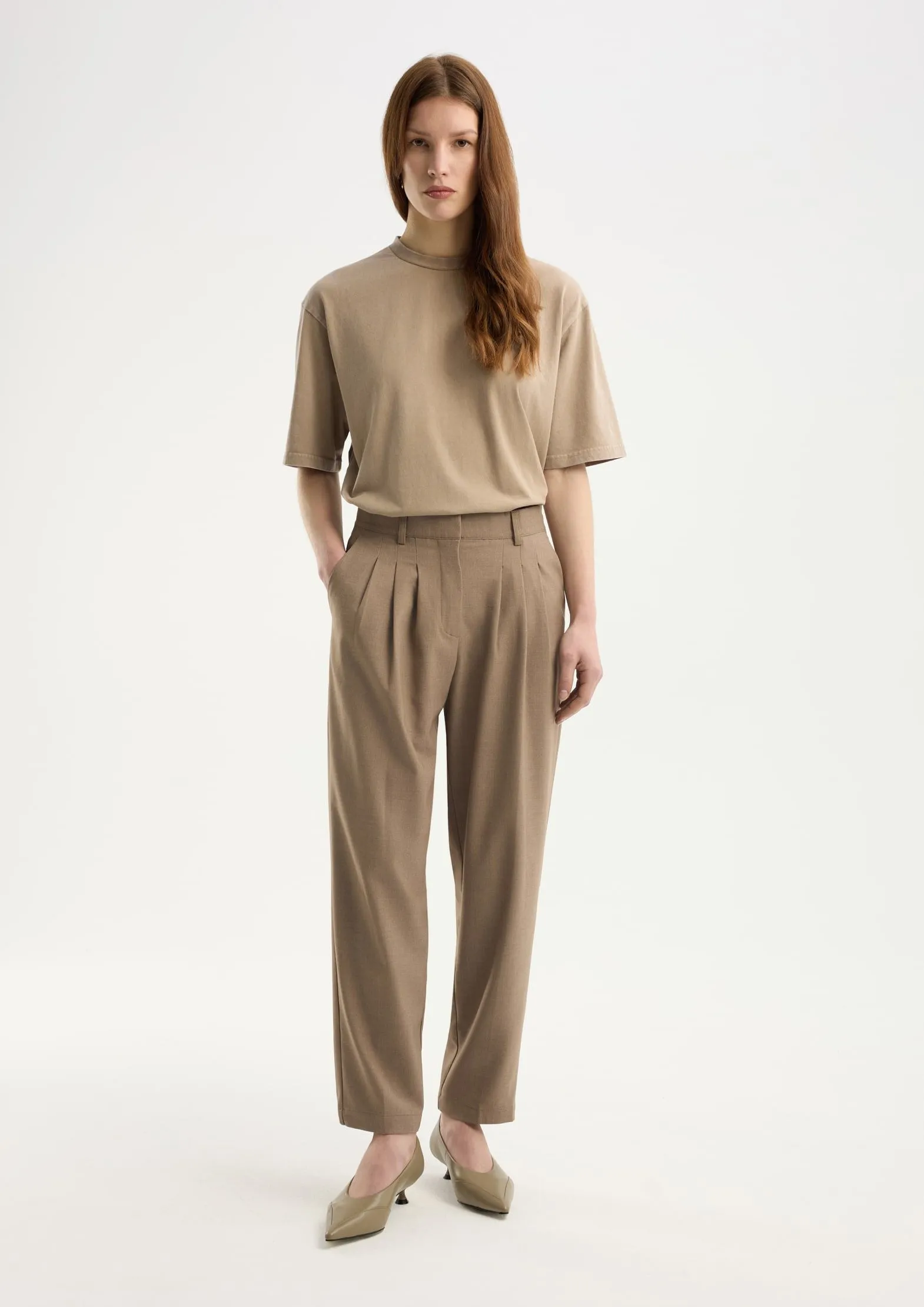 Брюки из костюмной ткани