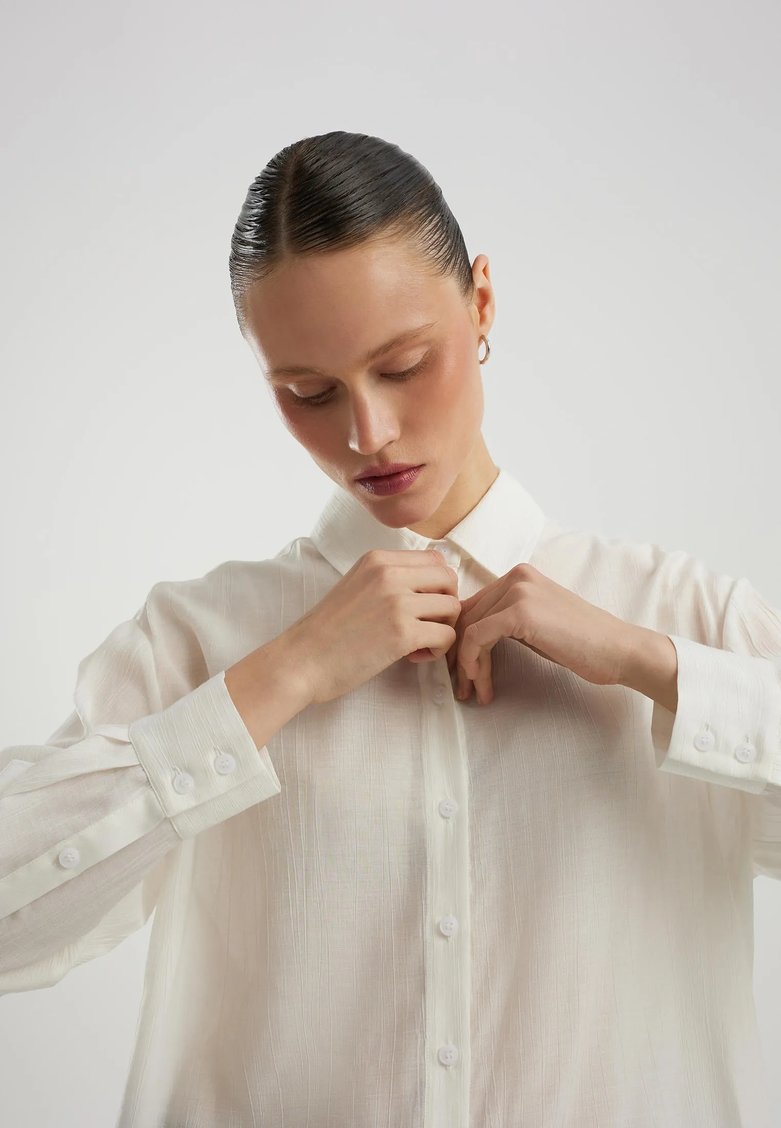 Рубашка с жатым эффектом