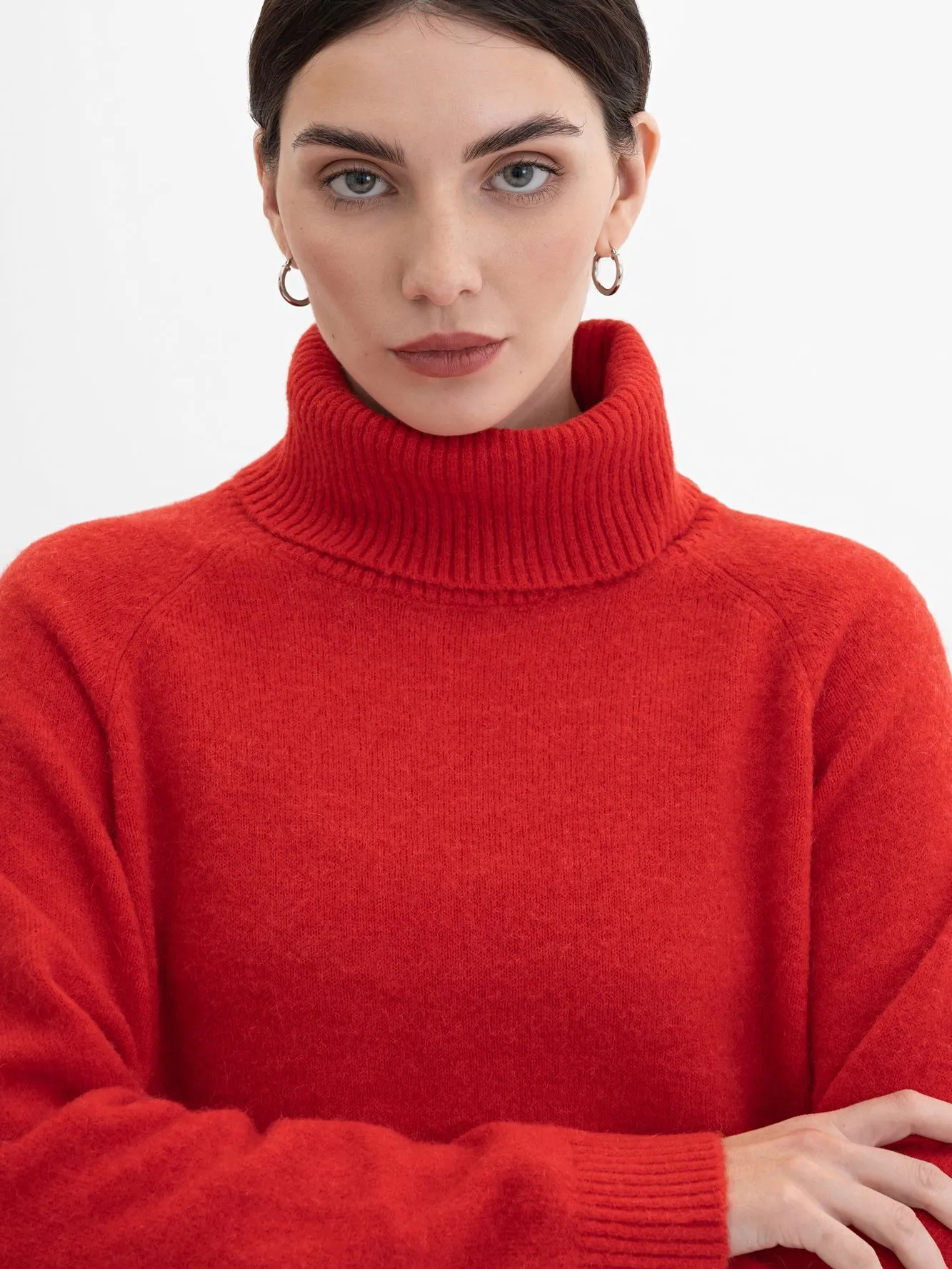 Укороченный джемпер с шерстью