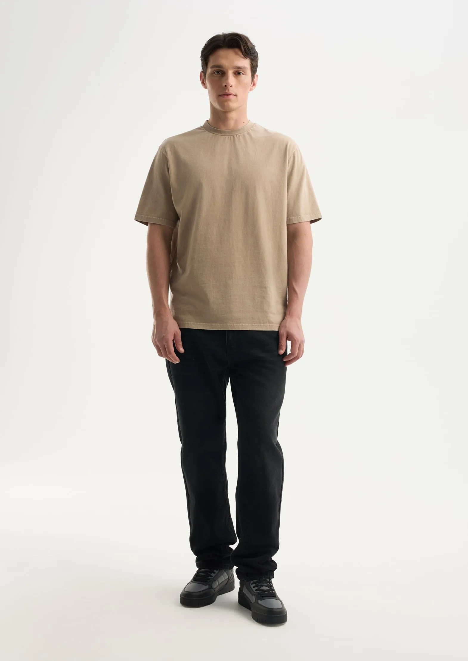 Футболка из 100% хлопка с эффектом стирки