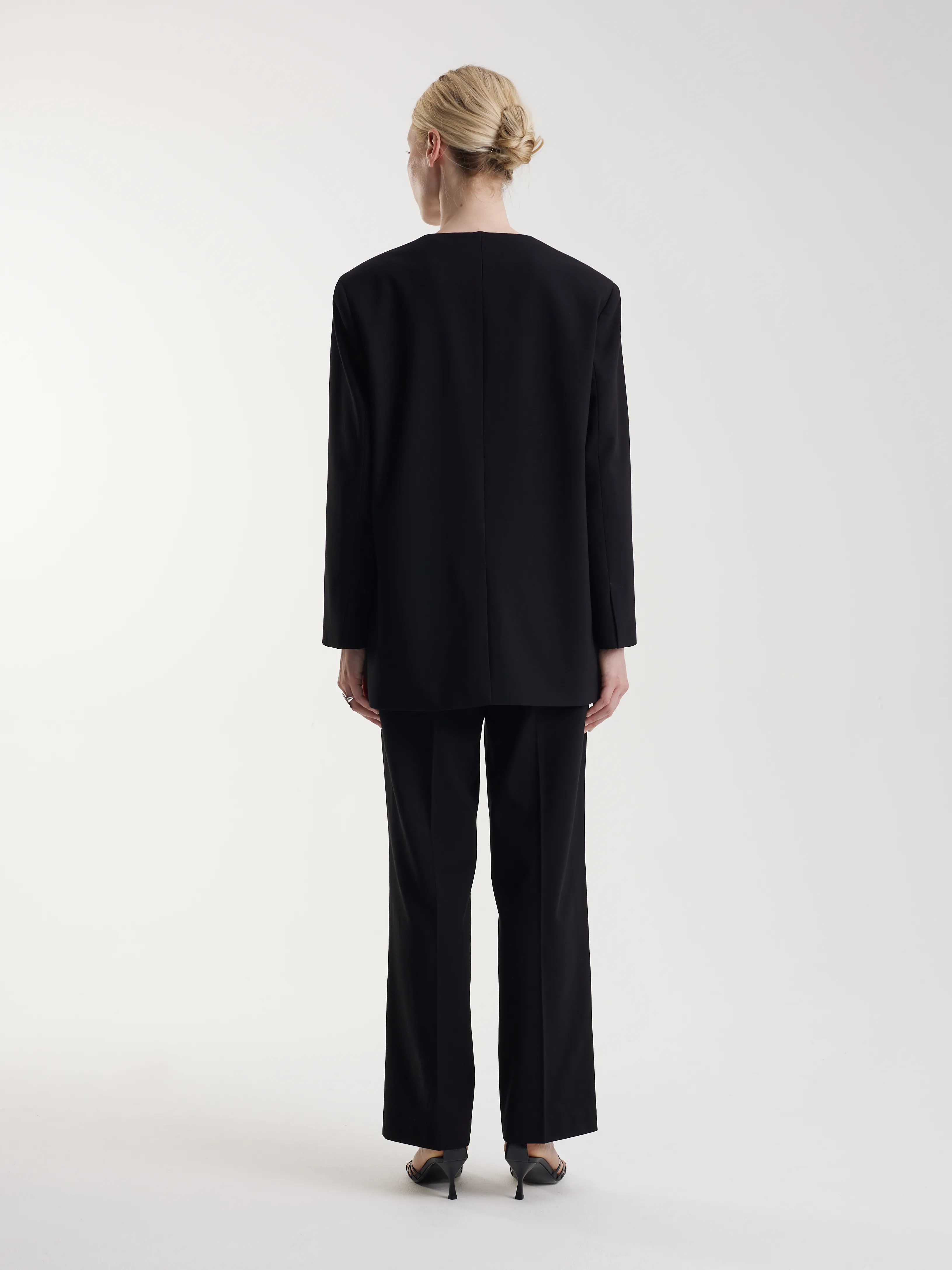 Жакет из костюмной поливискозы с добавлением шерсти