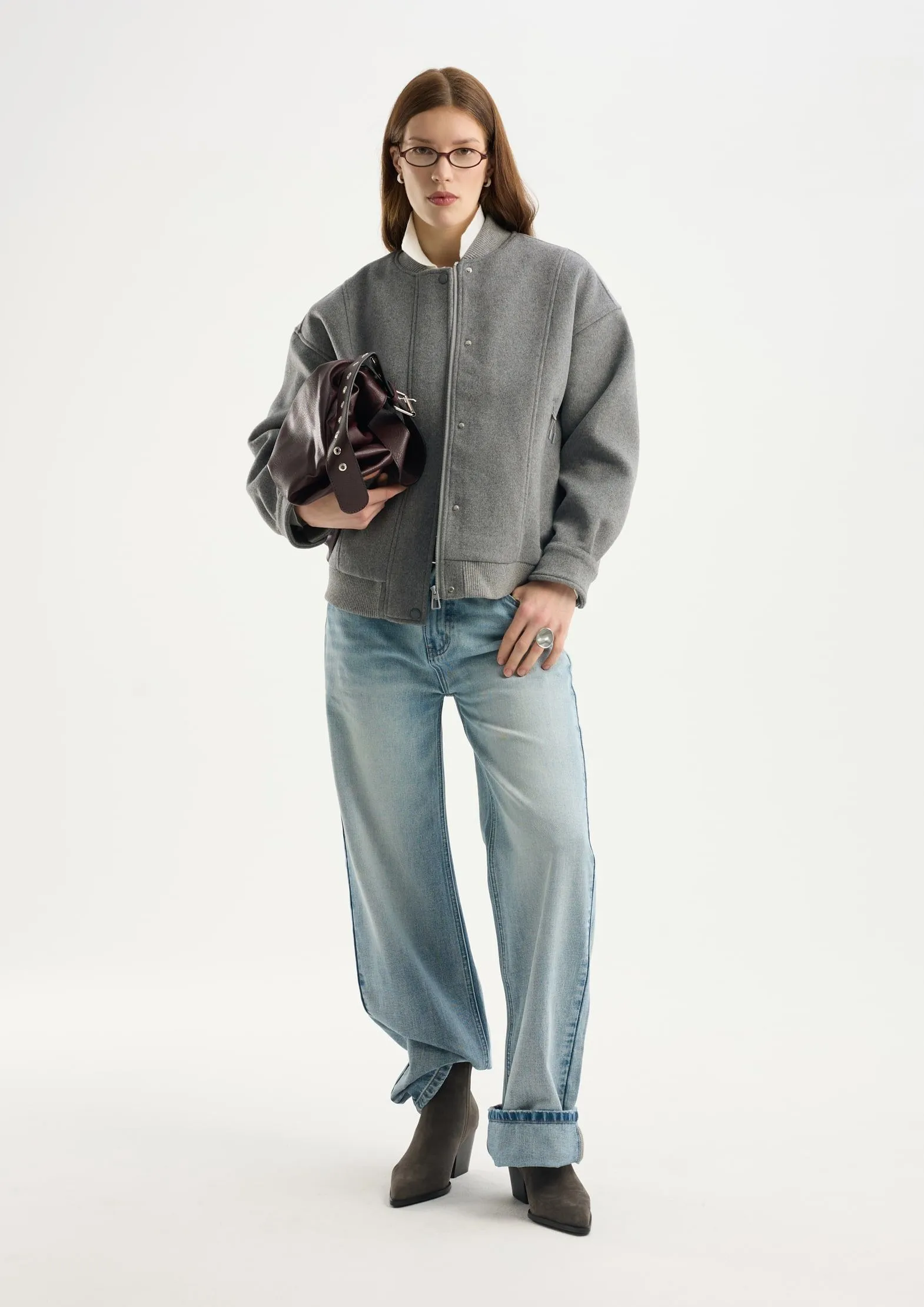 Бомбер с шерстью