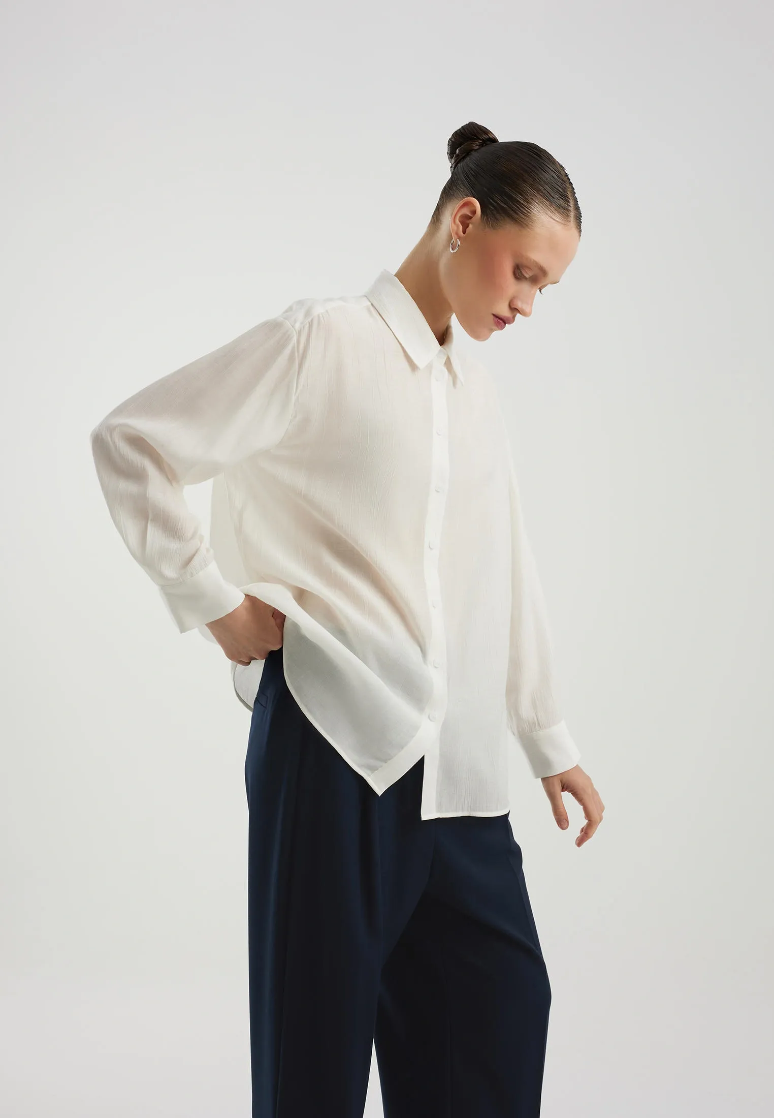 Рубашка с жатым эффектом