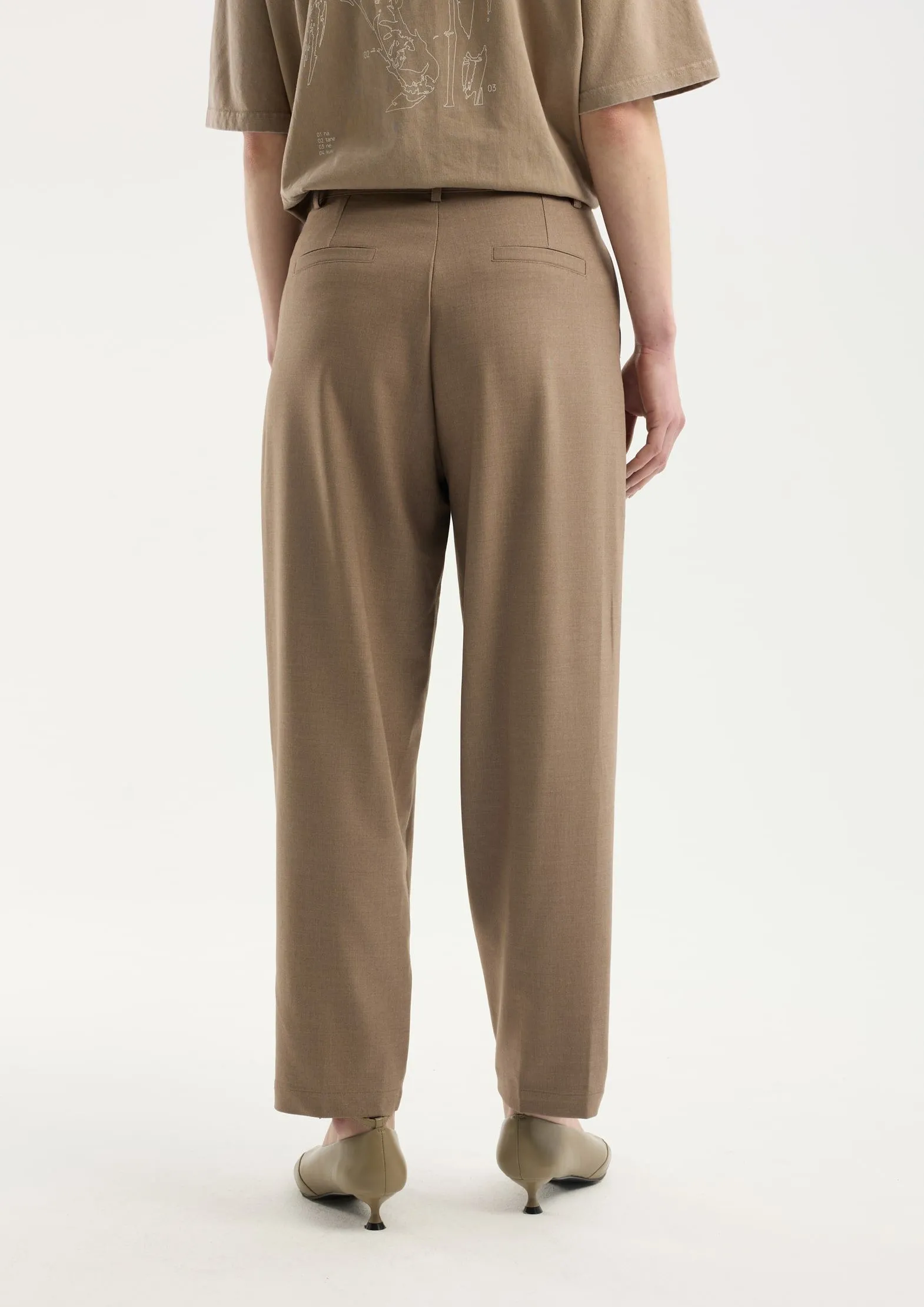 Брюки из костюмной ткани