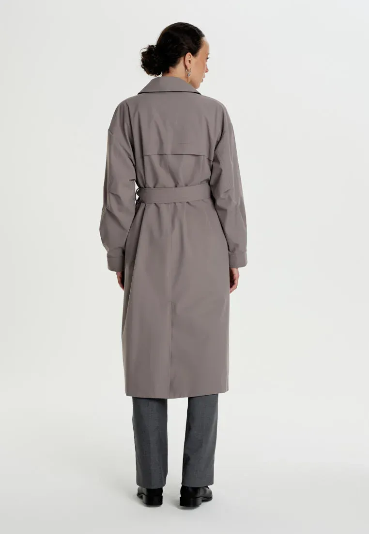 Классический тренч из переработанного океанического пластика