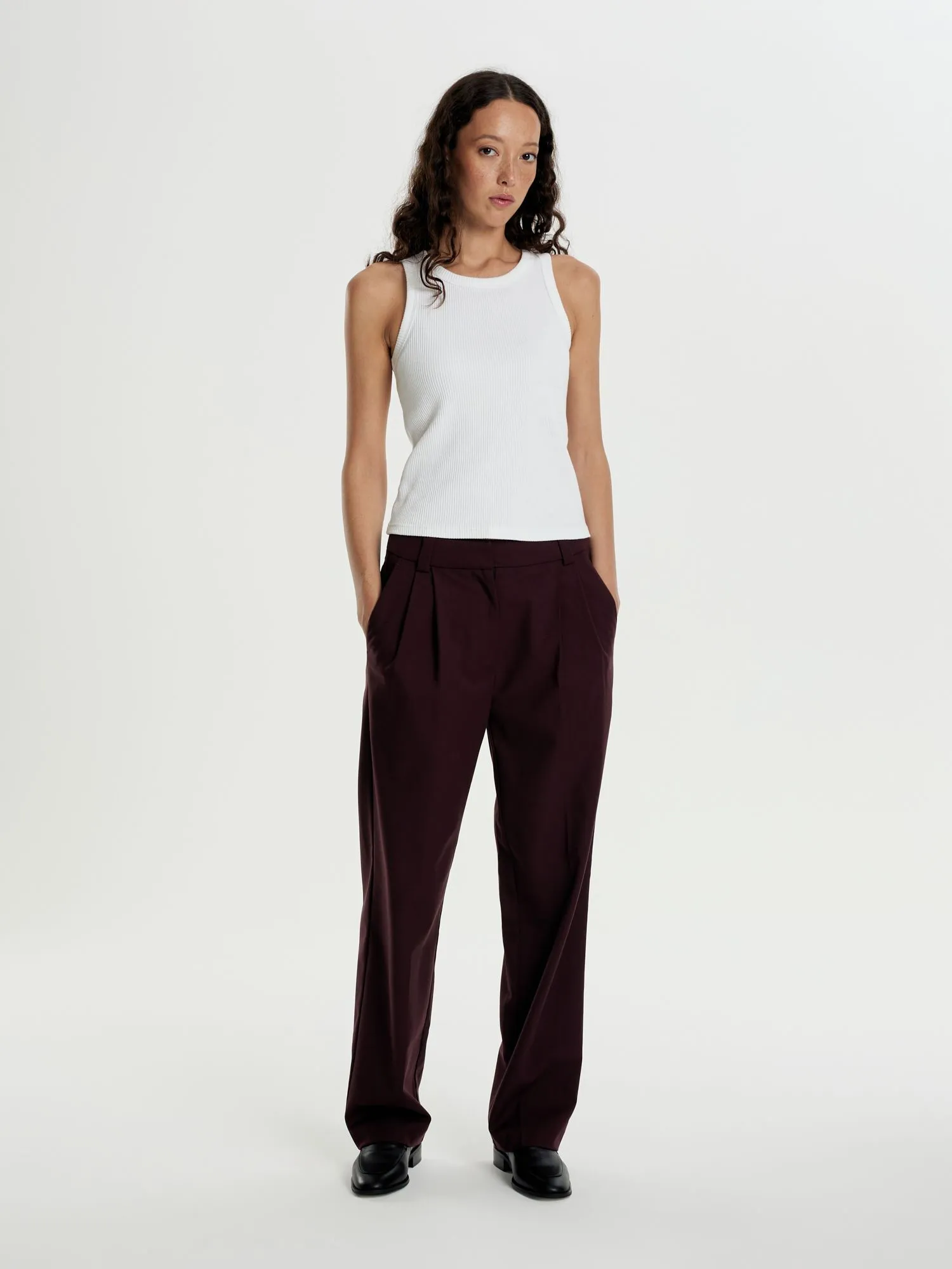 Майка в рубчик