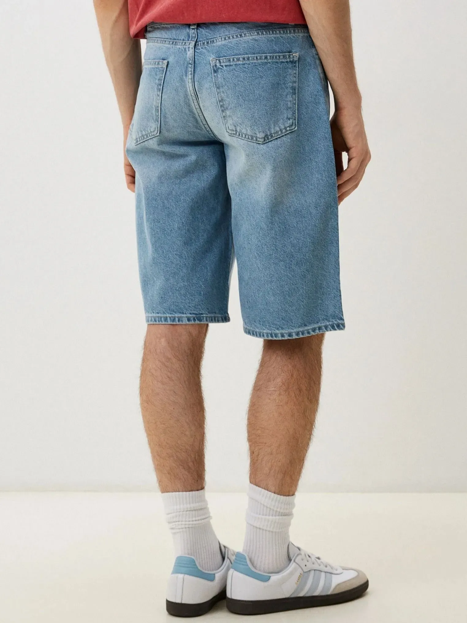 Прямые шорты из денима