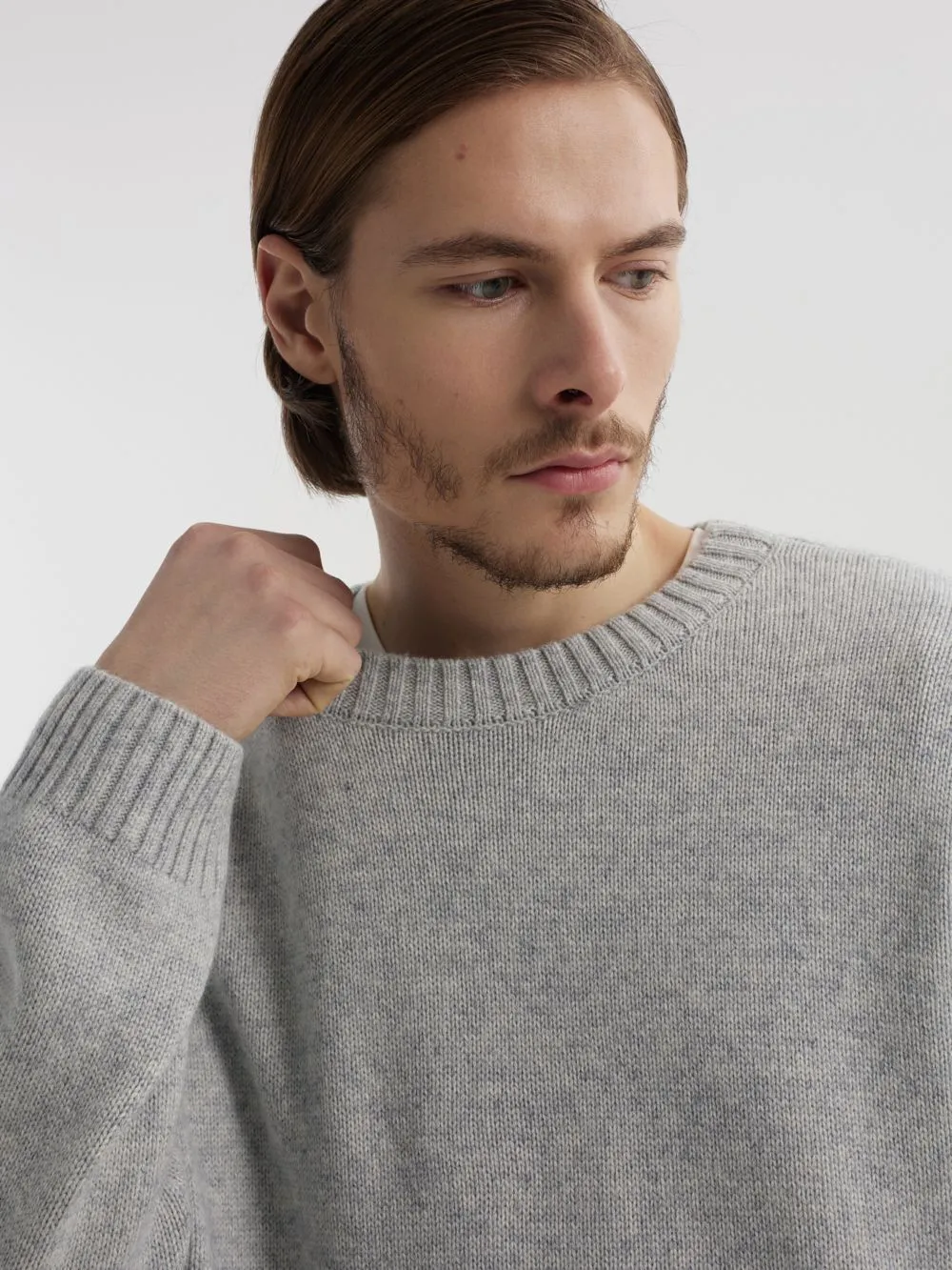 Классический джемпер с шерстью и лиоцеллом