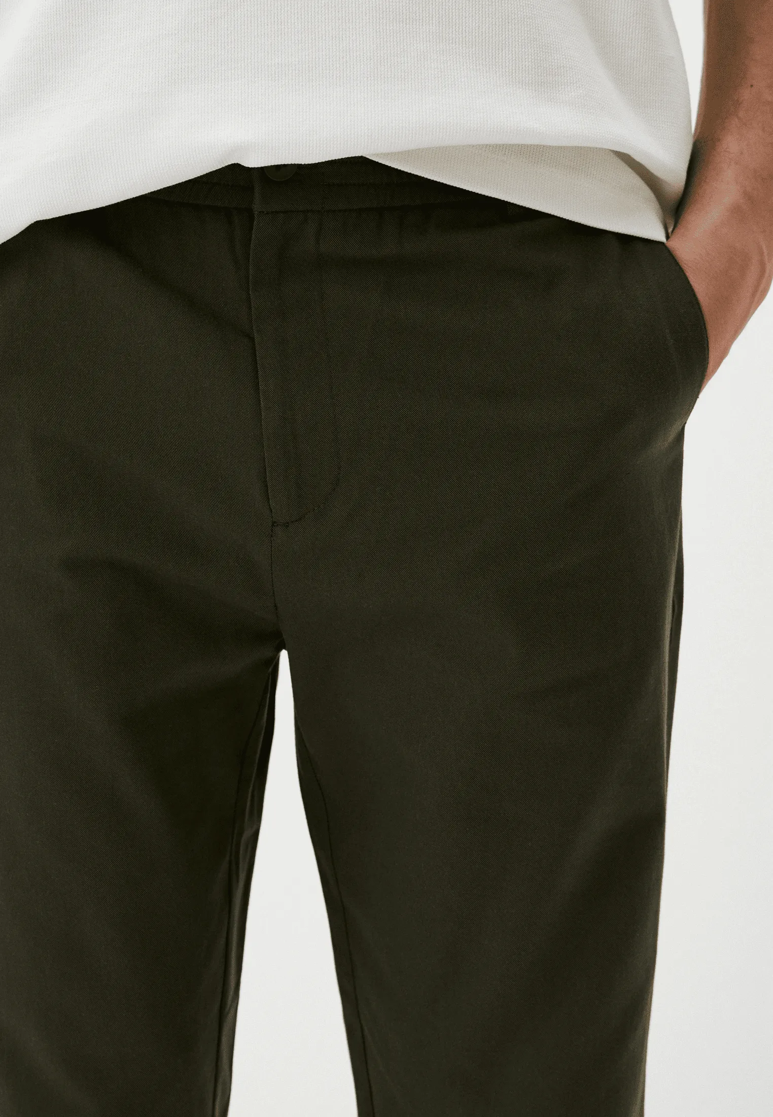 Брюки из хлопка и лиоцелла со стрелками