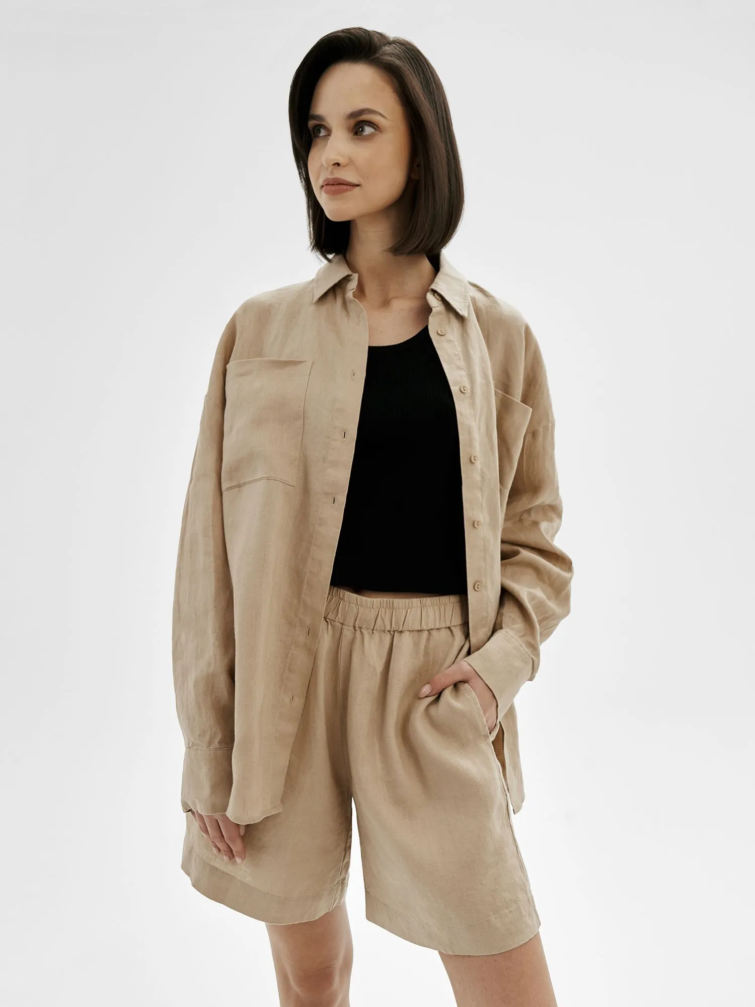 Льняная рубашка