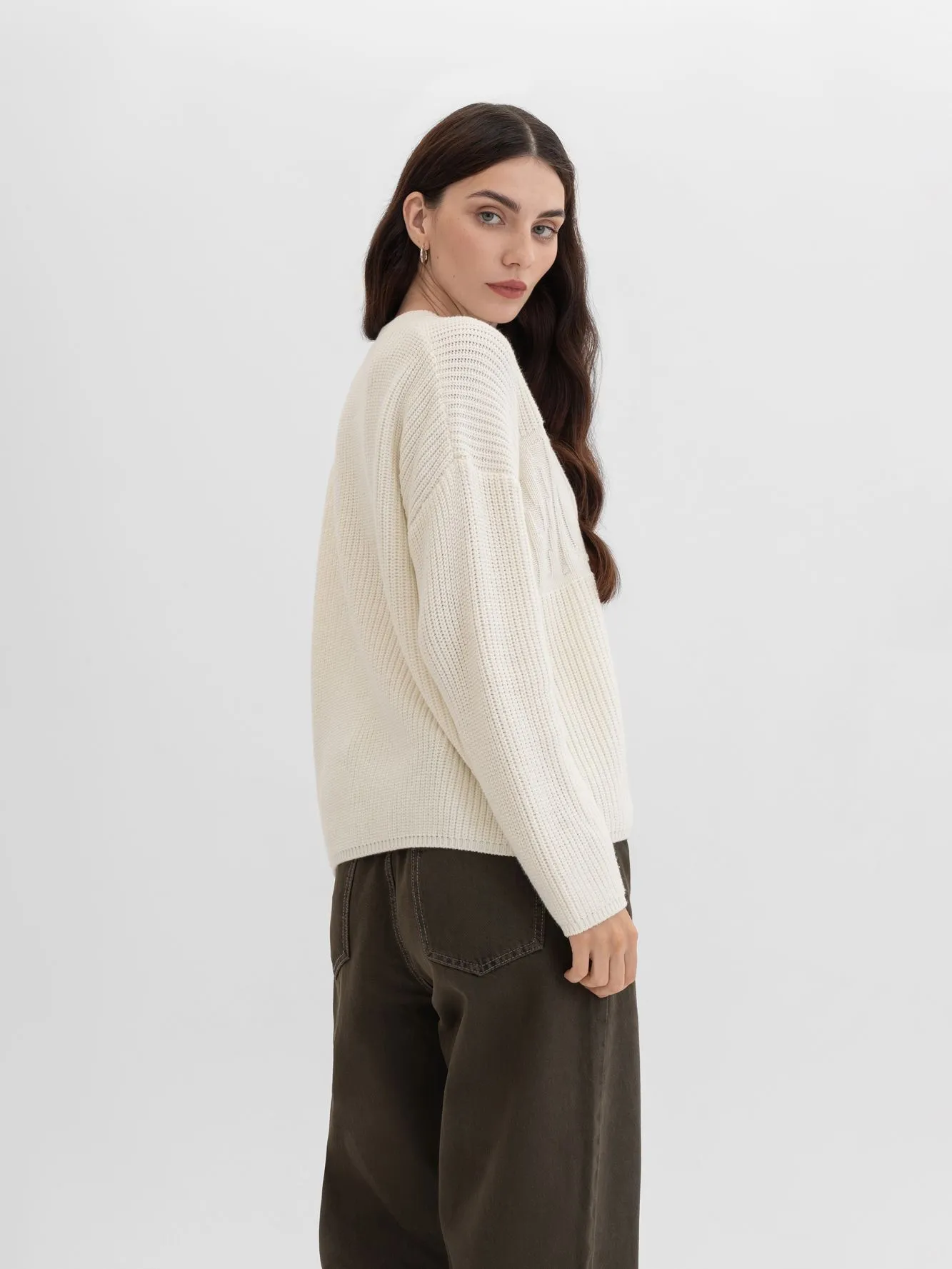 Хлопковый джемпер с надписью