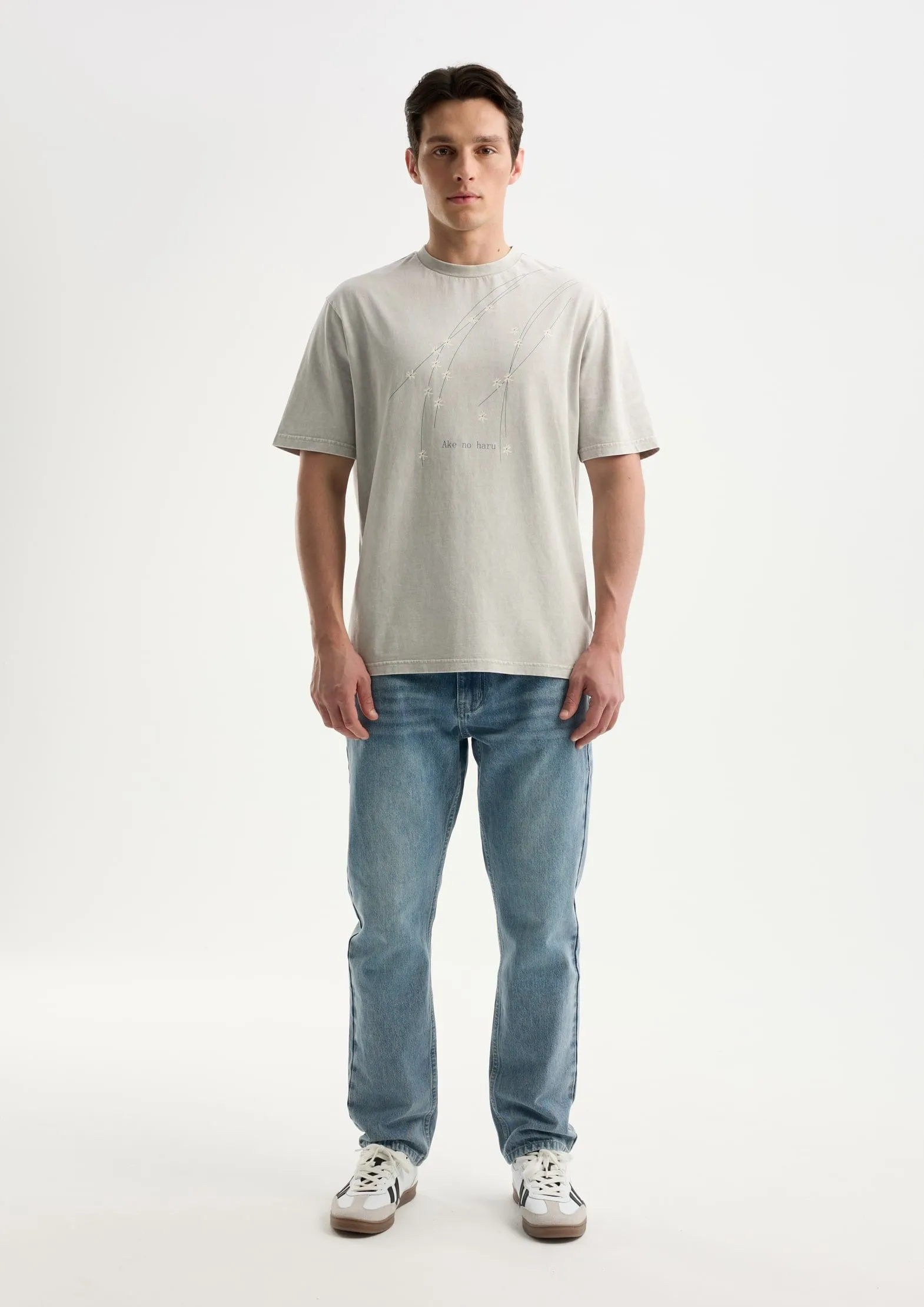 Футболка из 100% хлопка с эффектом стирки