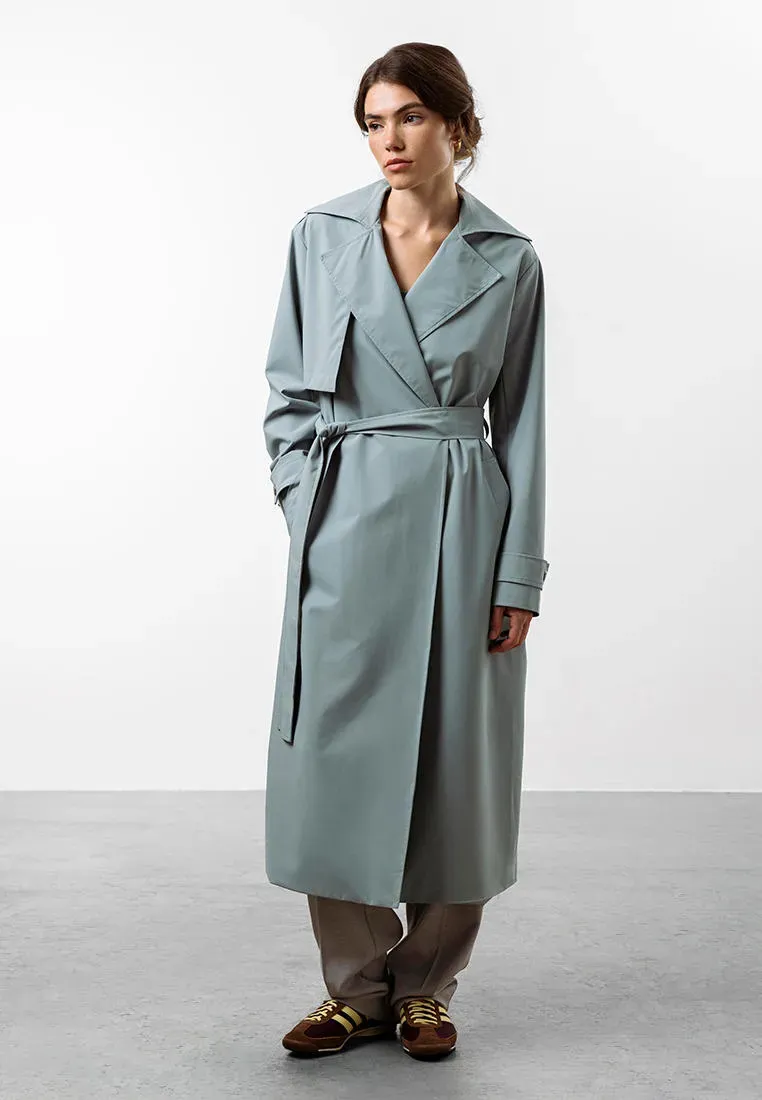 Тренч из переработанного океанического пластика REPREVE