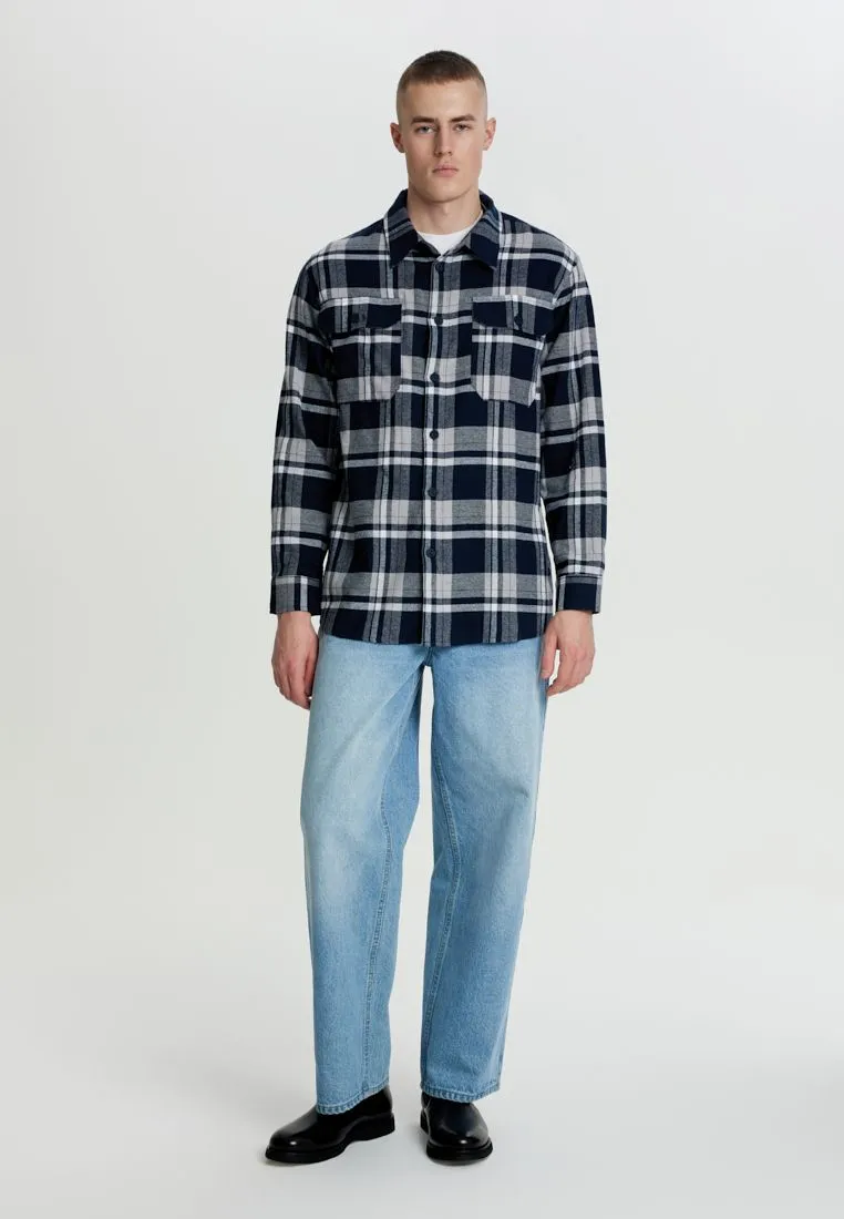 Рубашка из 100% хлопка в клетку