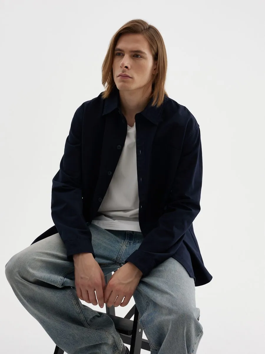 Базовая рубашка из 100% хлопка