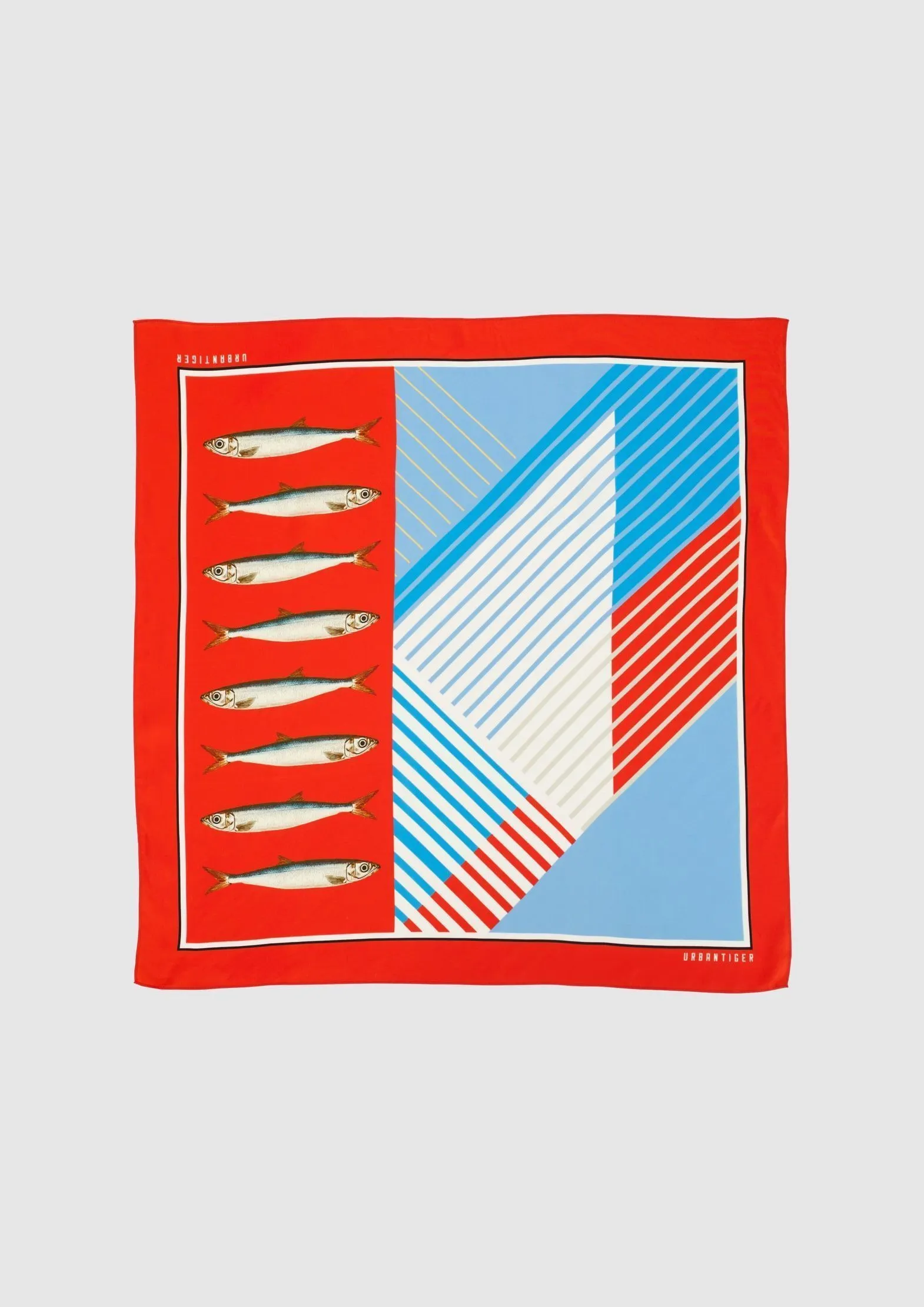 Платок из 100% шелка UT x Важная Рыба