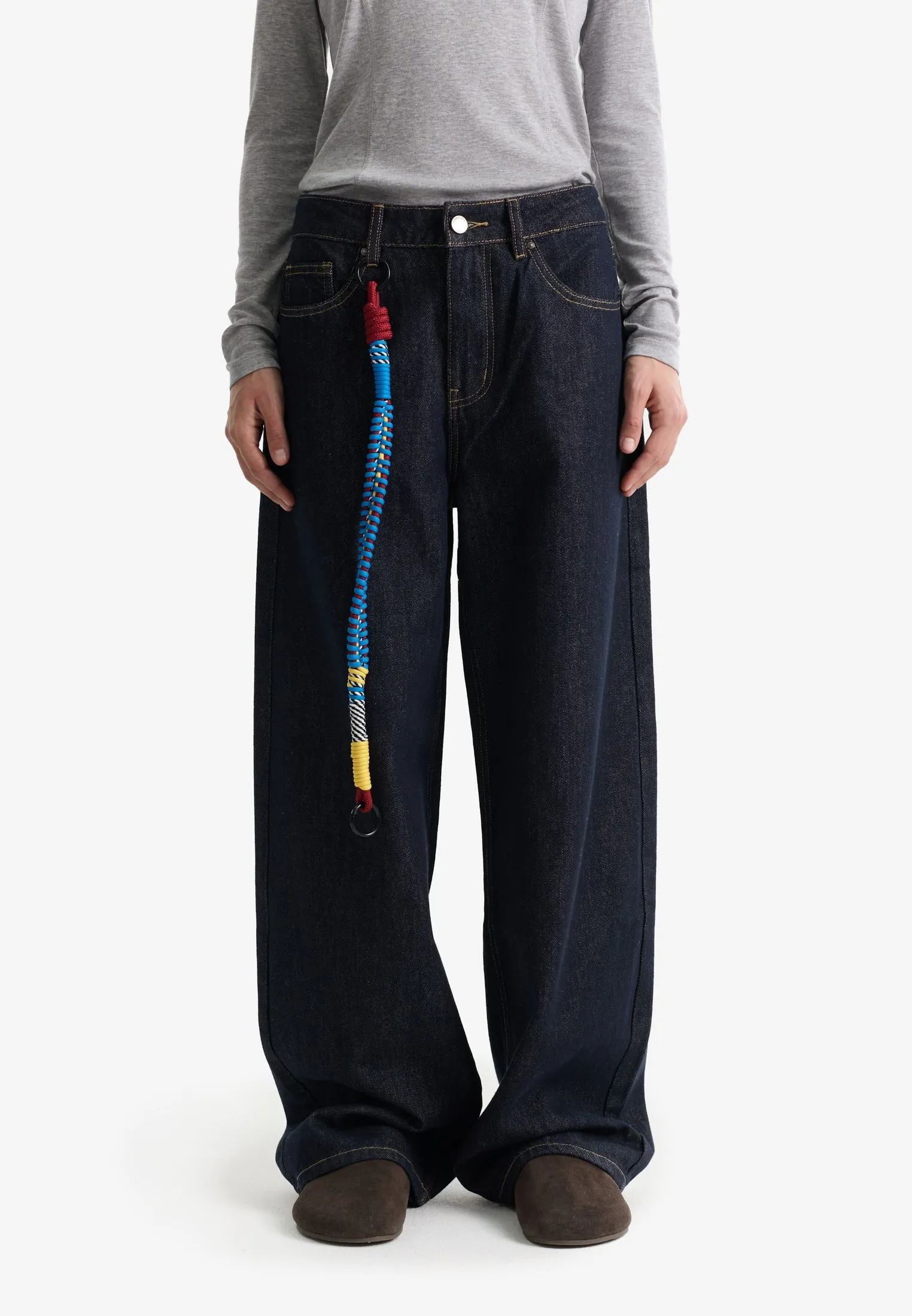 Джинсы barrel fit из 100% хлопка