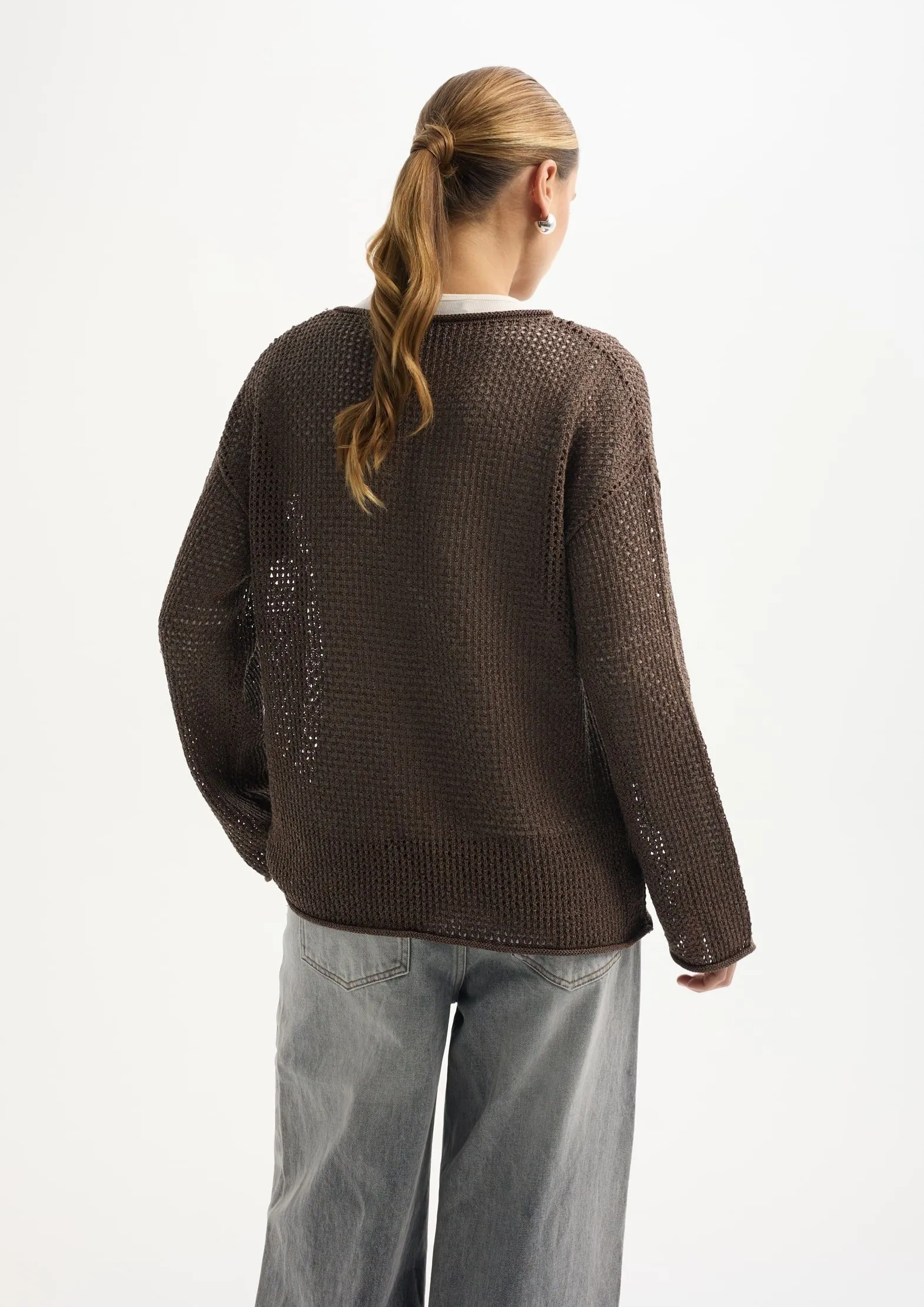 Джемпер из хлопка с добавлением целлюлозы