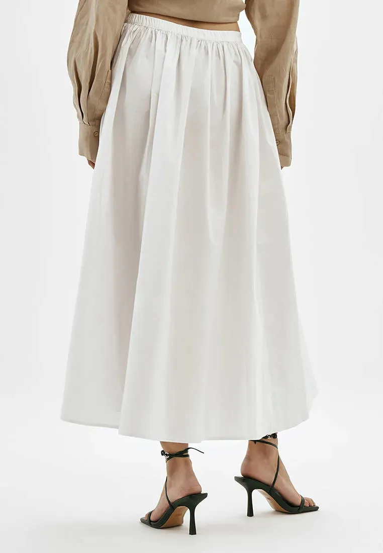 Юбка миди со складками