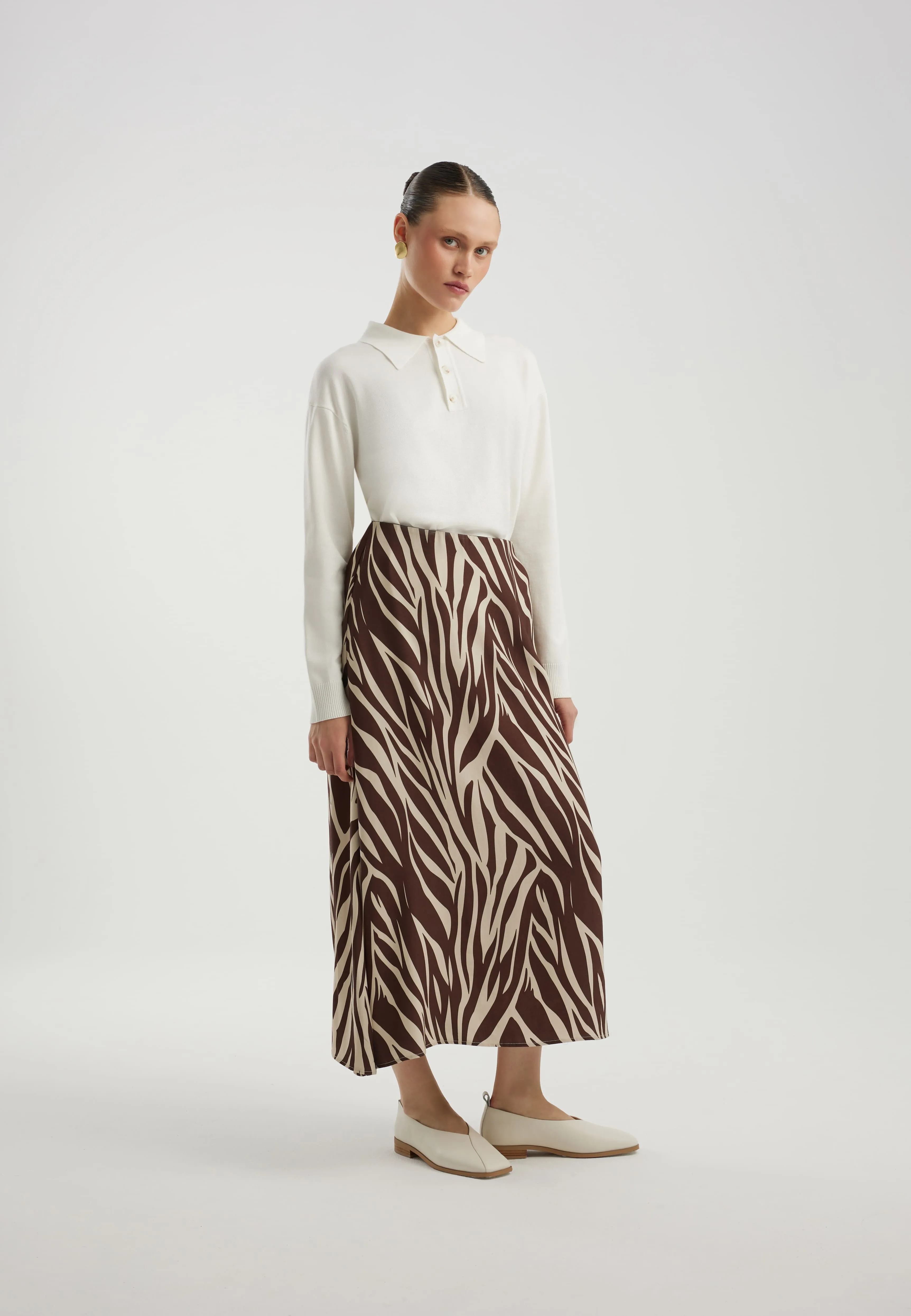 Юбка из 100% вискозы с принтом