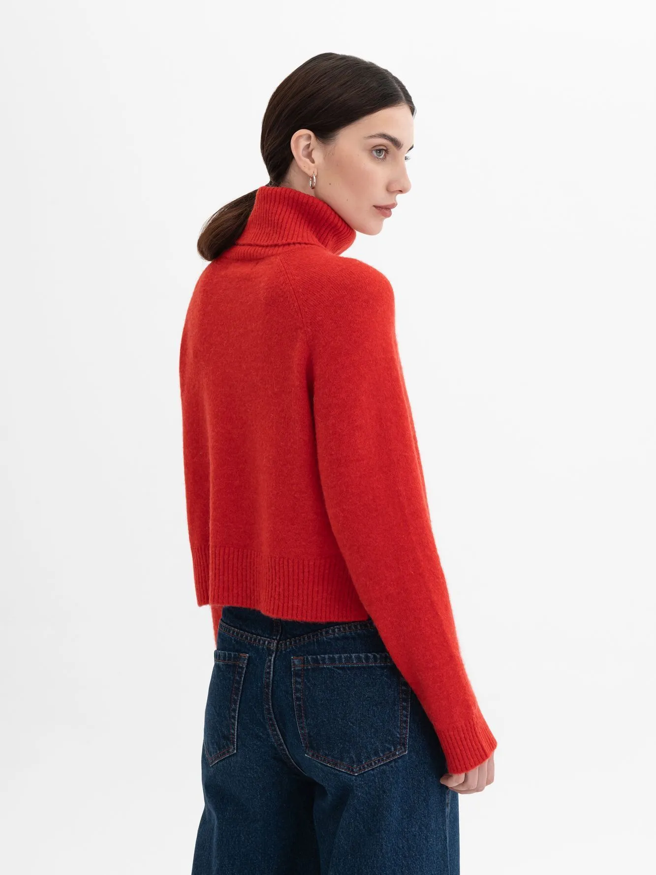 Укороченный джемпер с шерстью