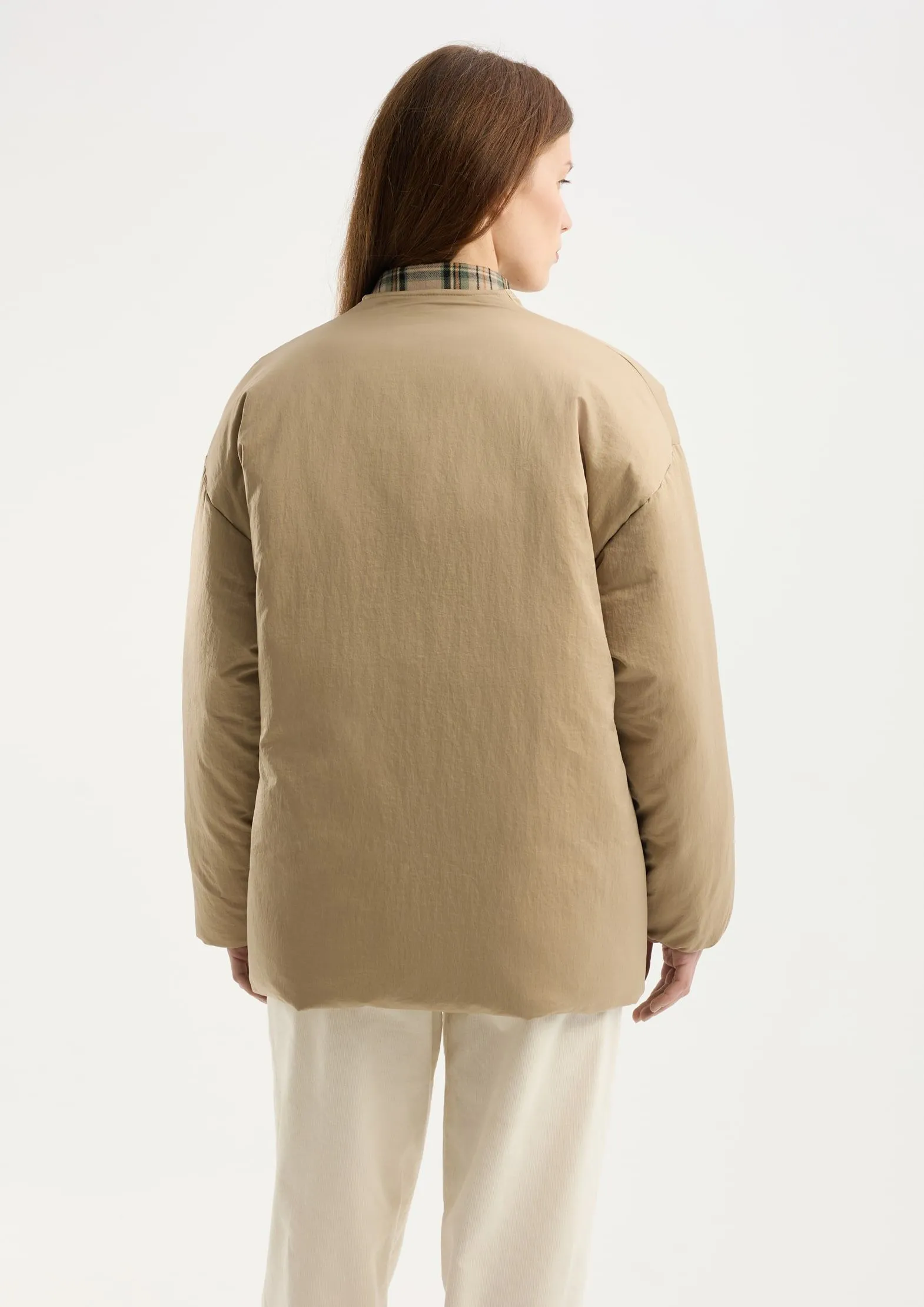 Утепленная куртка со смещенной застежкой