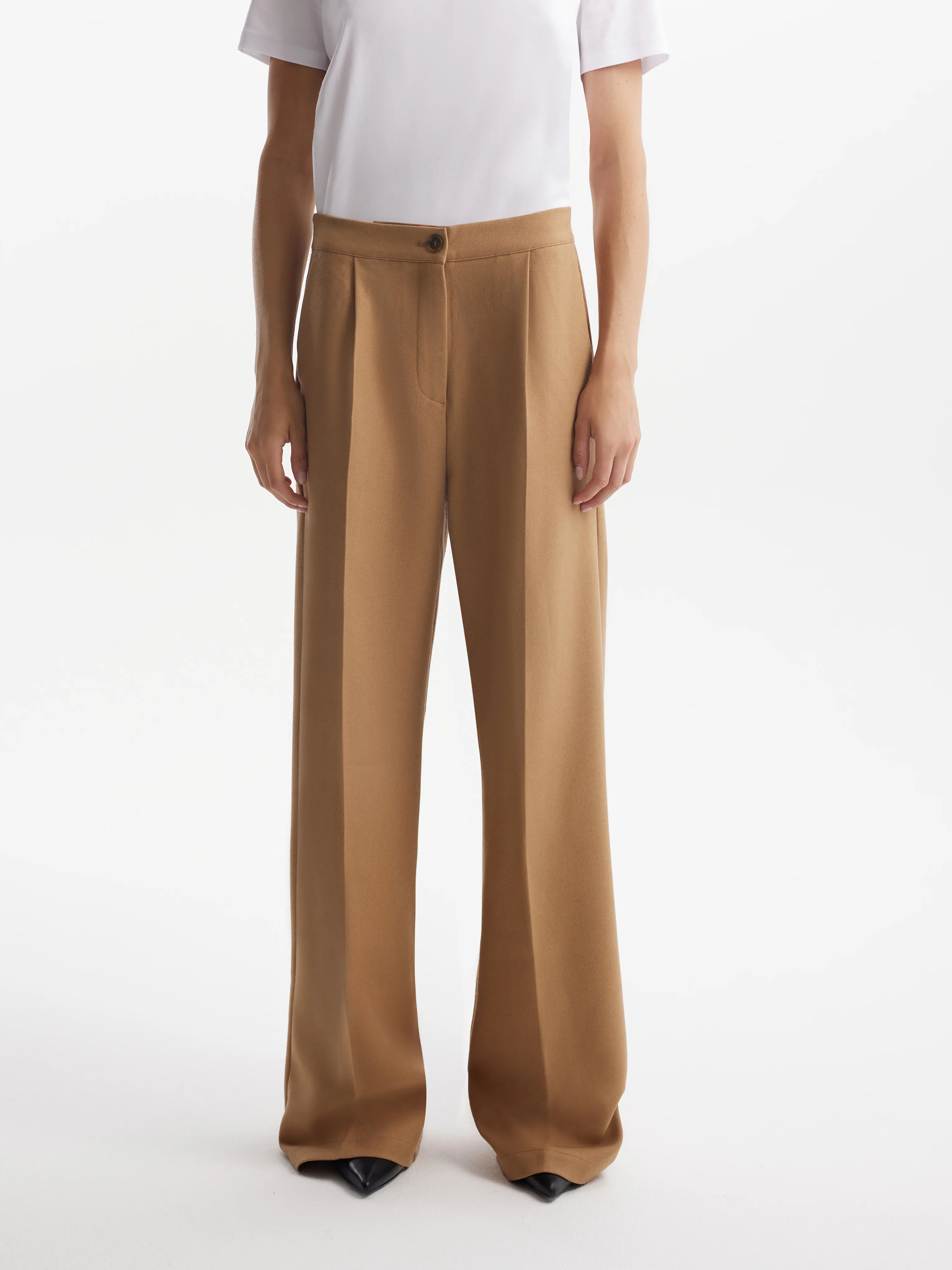 Широкие брюки с хлопком