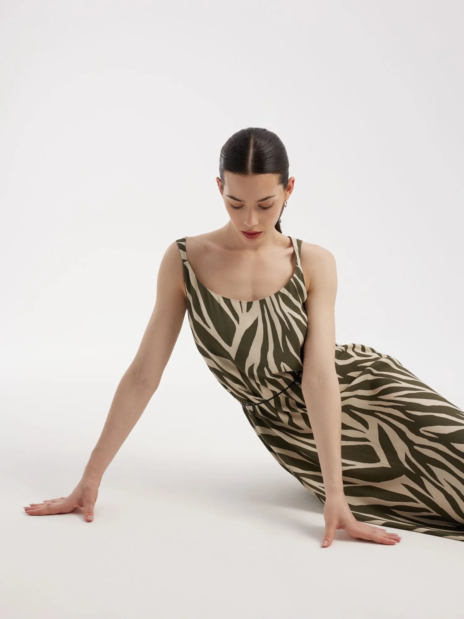 Платье макси из 100% вискозы